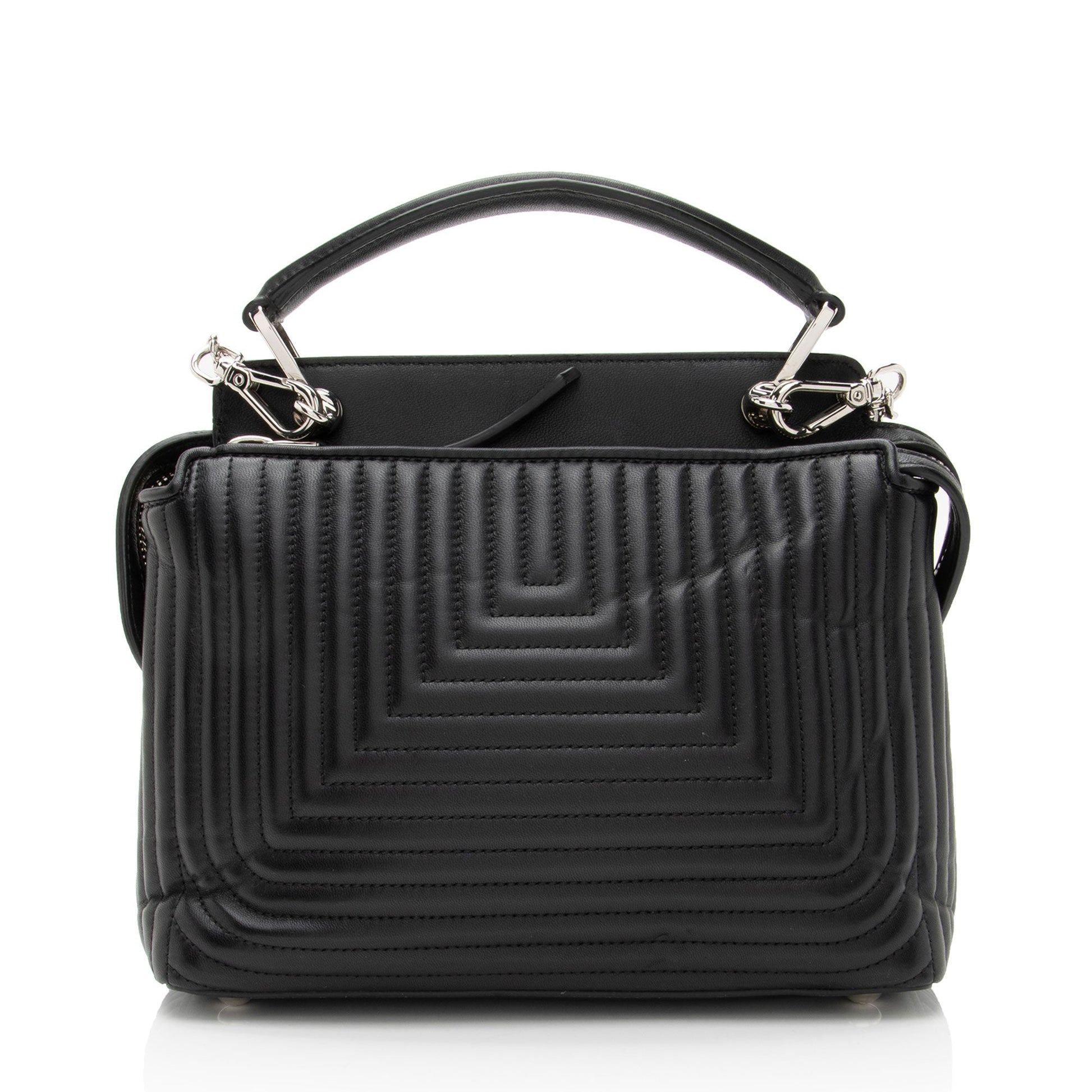 Fendi Quilted Leather Dotcom Small Shoulder Bag