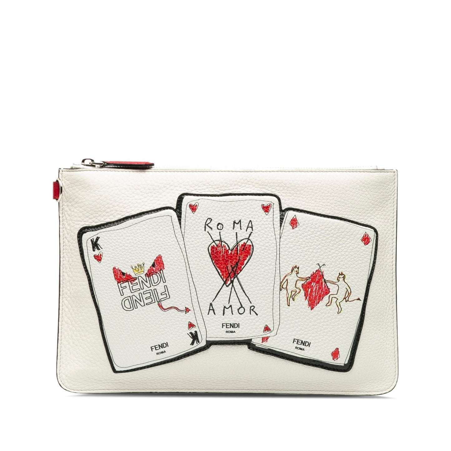 Fendi Roma Playing Cards Zip Clutch (34tr8x)