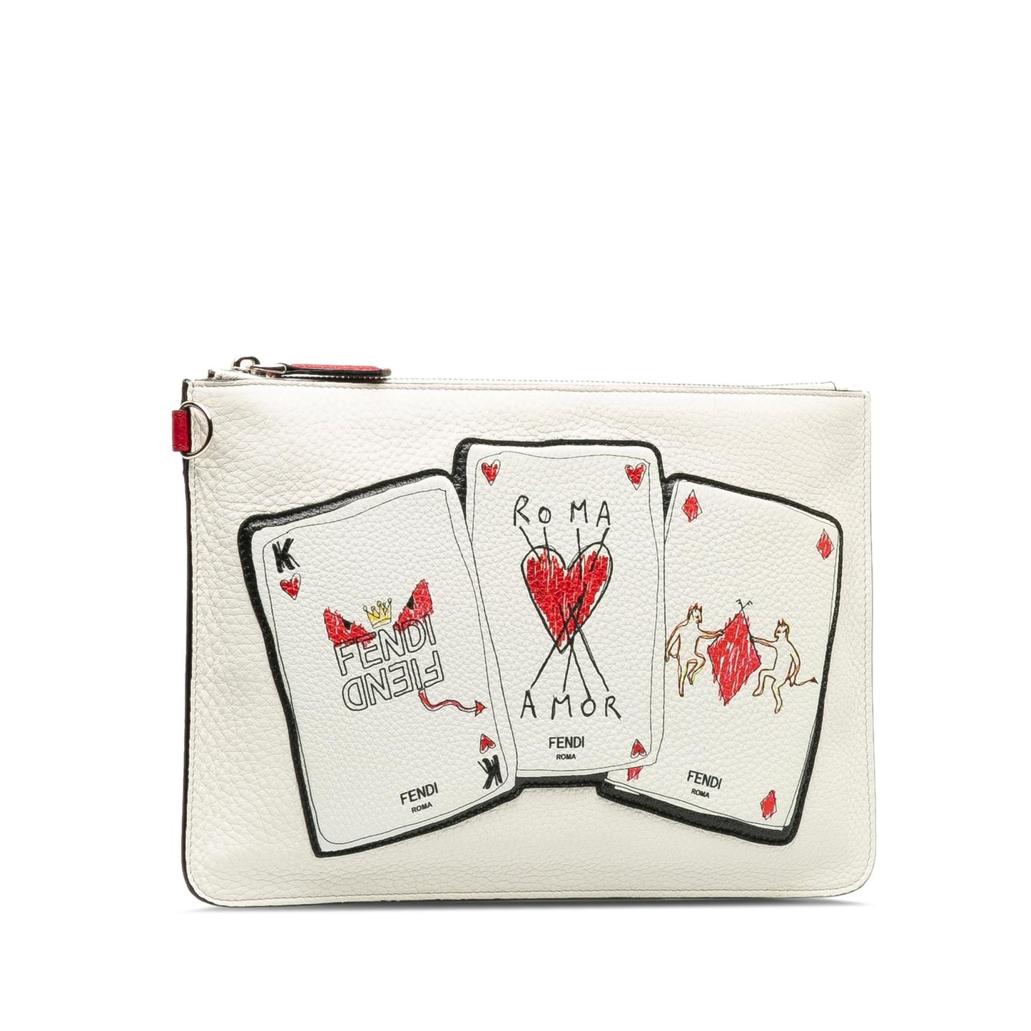 Fendi Roma Playing Cards Zip Clutch (34tr8x)