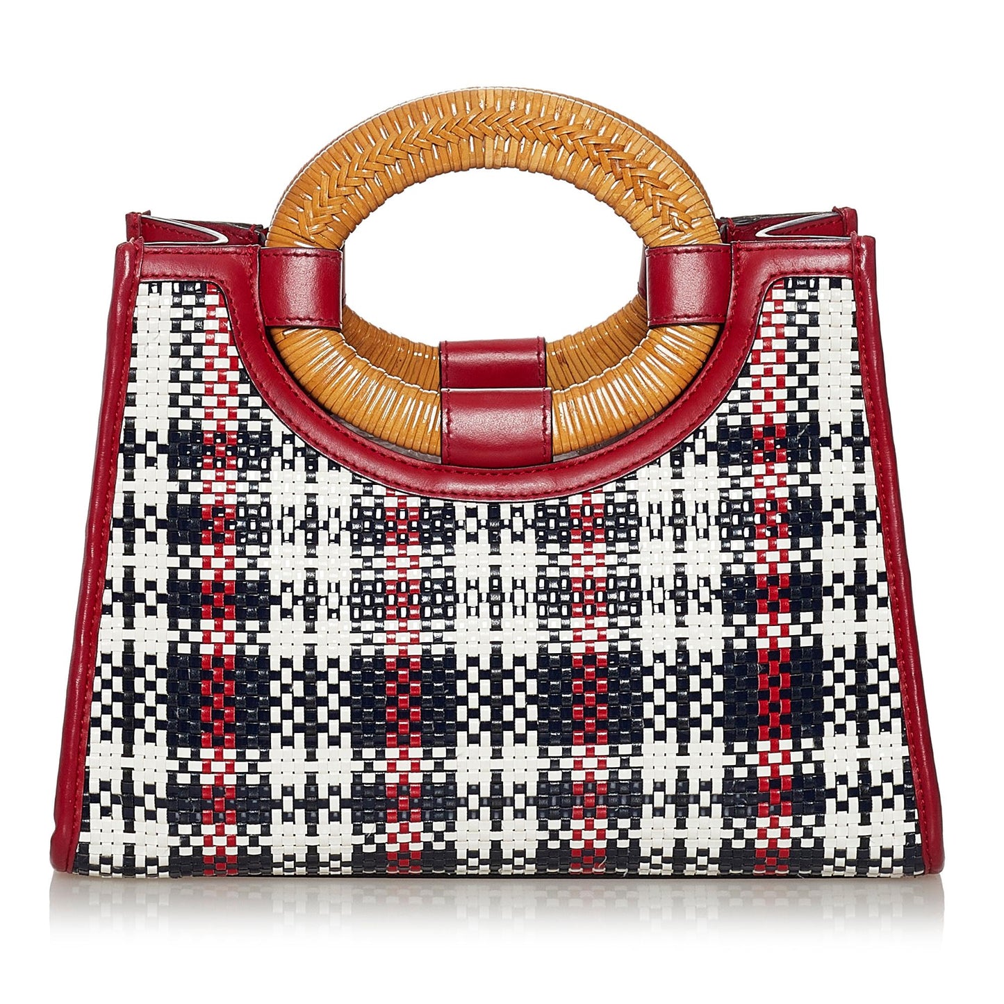 Fendi Runaway Tartan Plaid Satchel