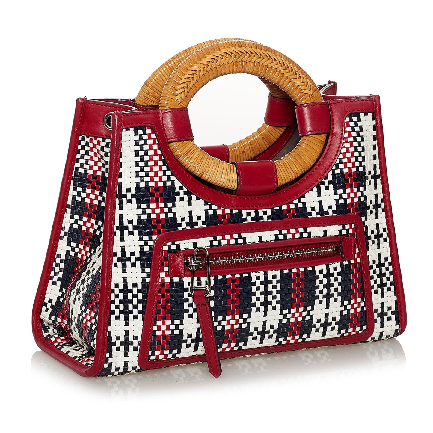 Fendi Runaway Tartan Plaid Satchel