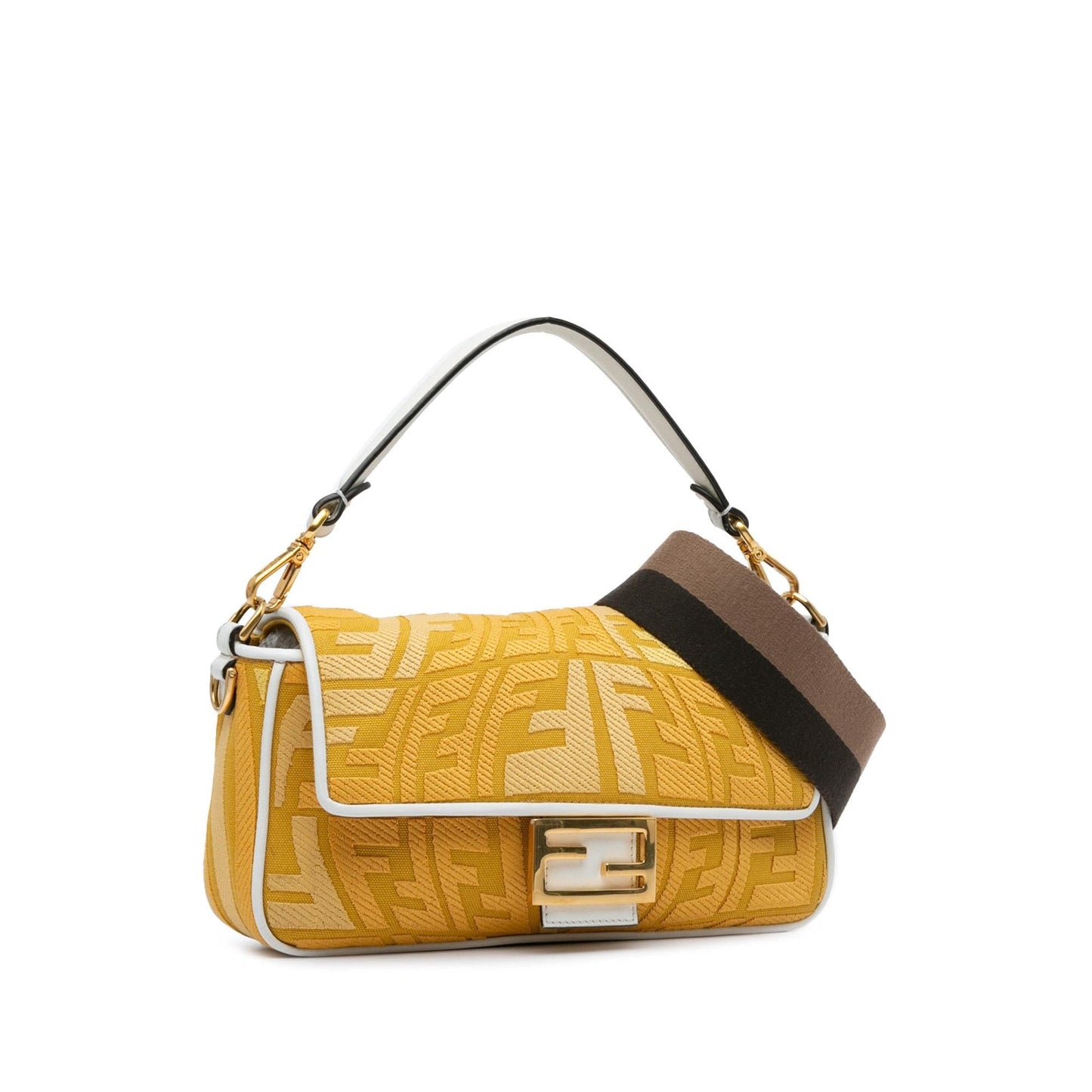 Fendi Sarah Coleman FF Canvas Fisheye  Baguette Satchel (jIeRtT)