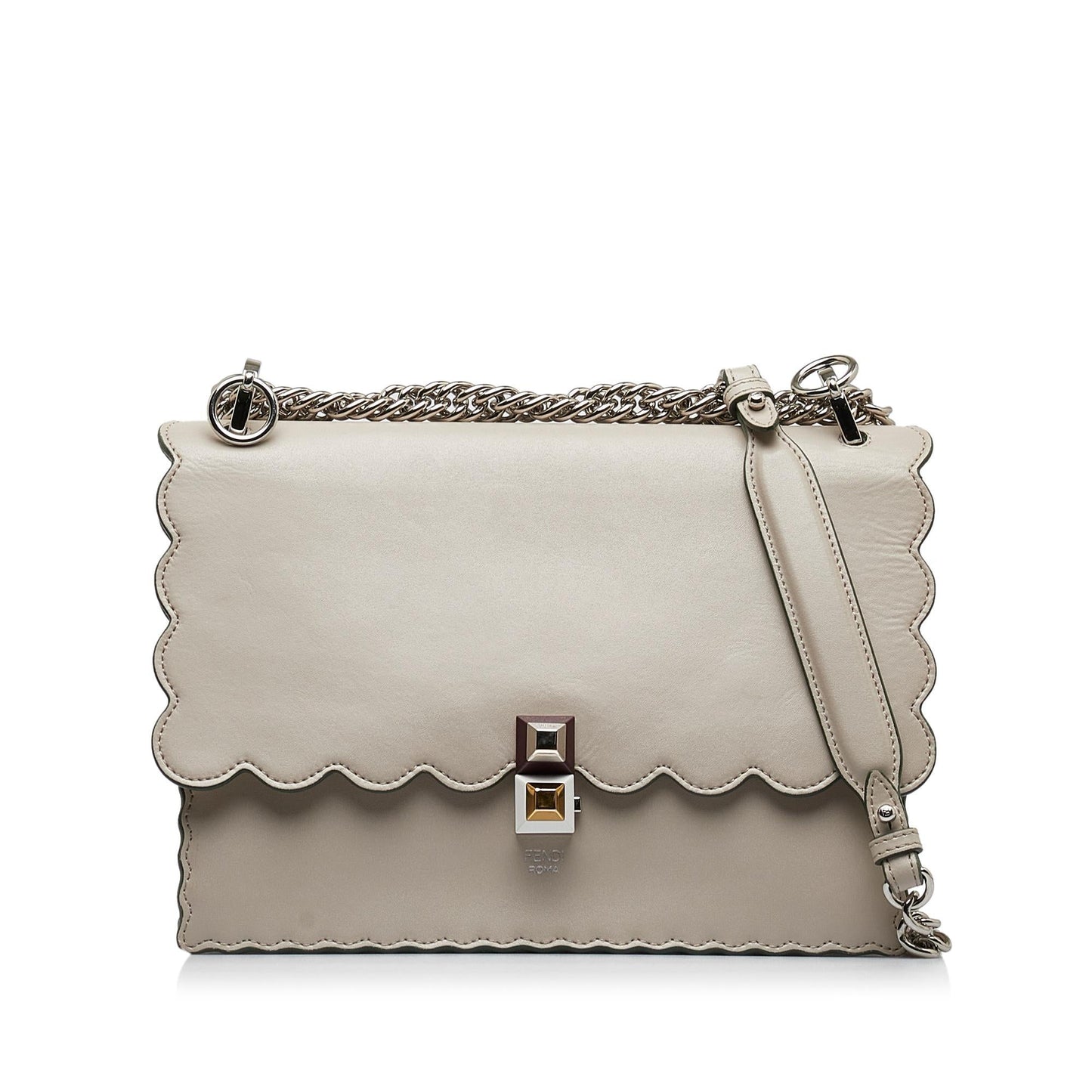 Fendi Scalloped Kan I Satchel (0g81DK)