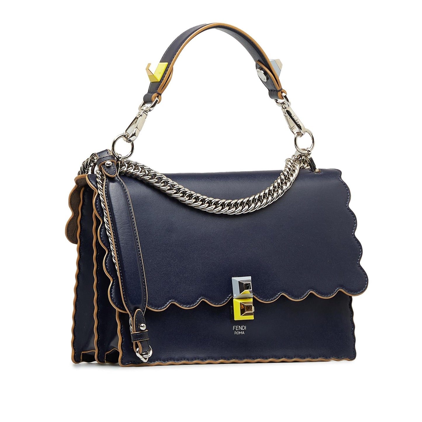 Fendi Scalloped Kan I Satchel (TUYgg3)