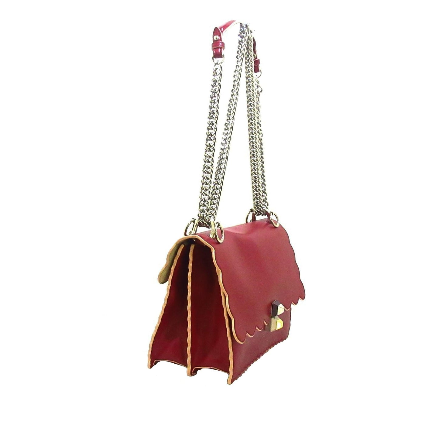 Fendi Scalloped Studded Kan I (WbsE95)