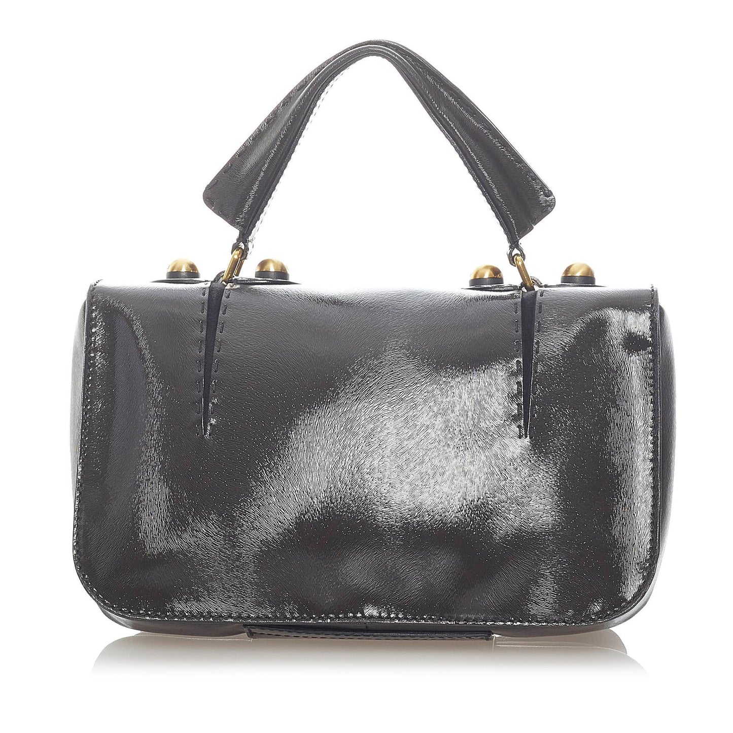 Fendi Secret Code F3 Leather Satchel (33043)