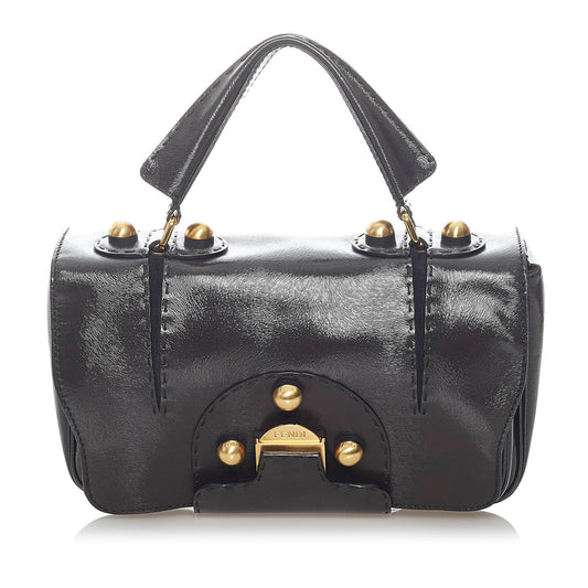 Fendi Secret Code F3 Leather Satchel (33043)