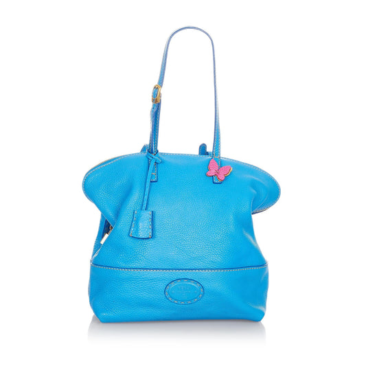 Fendi Selleria 2Bag Leather Shoulder Bag (31759)