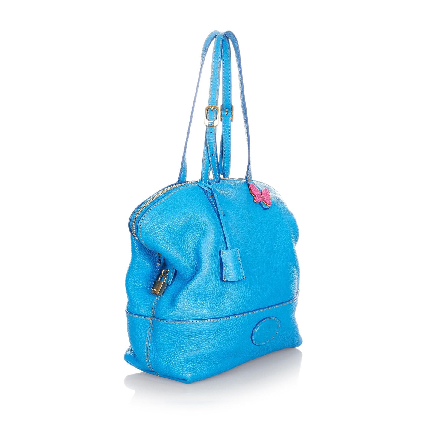 Fendi Selleria 2Bag Leather Shoulder Bag (31759)