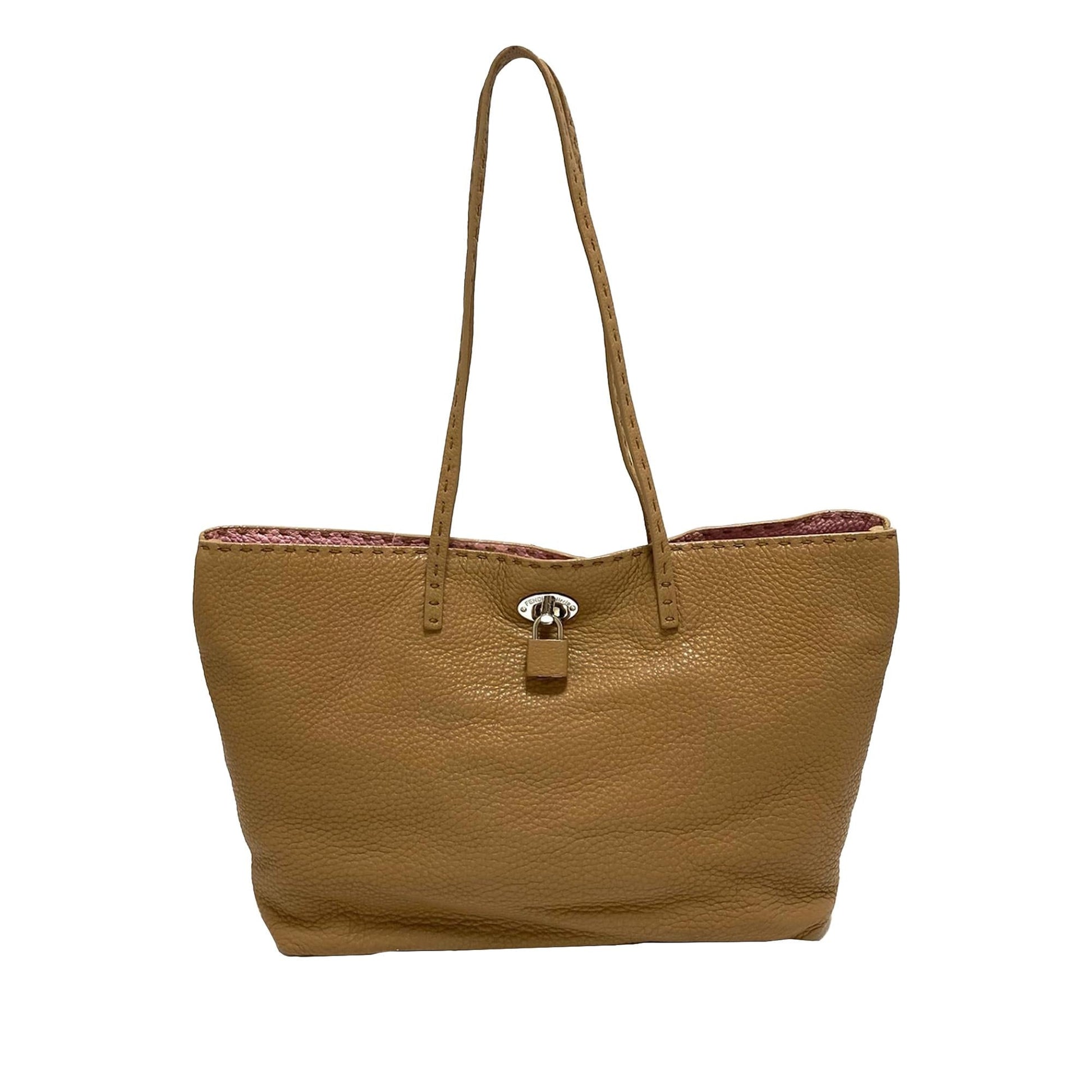 Fendi Selleria Carla Leather Tote Bag