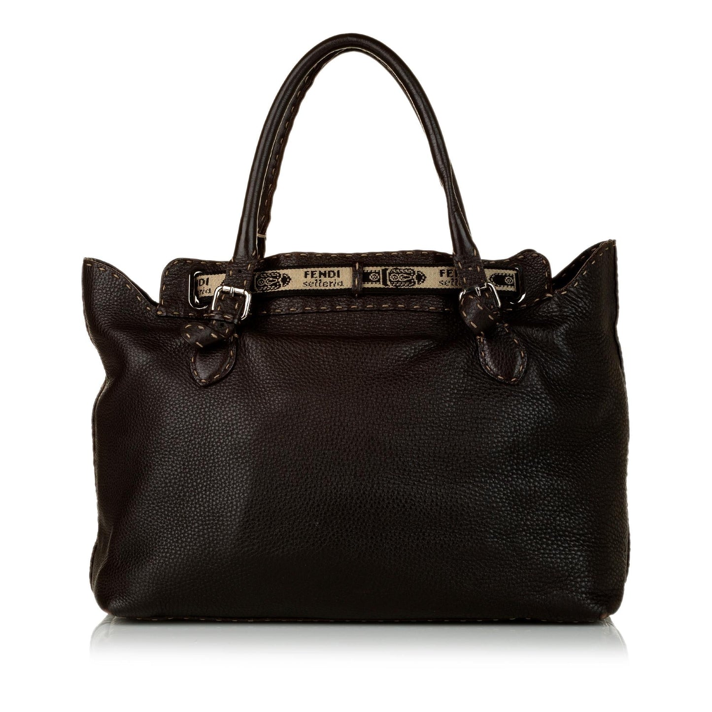 Fendi Selleria Grand Borghese Leather Handbag (31434)