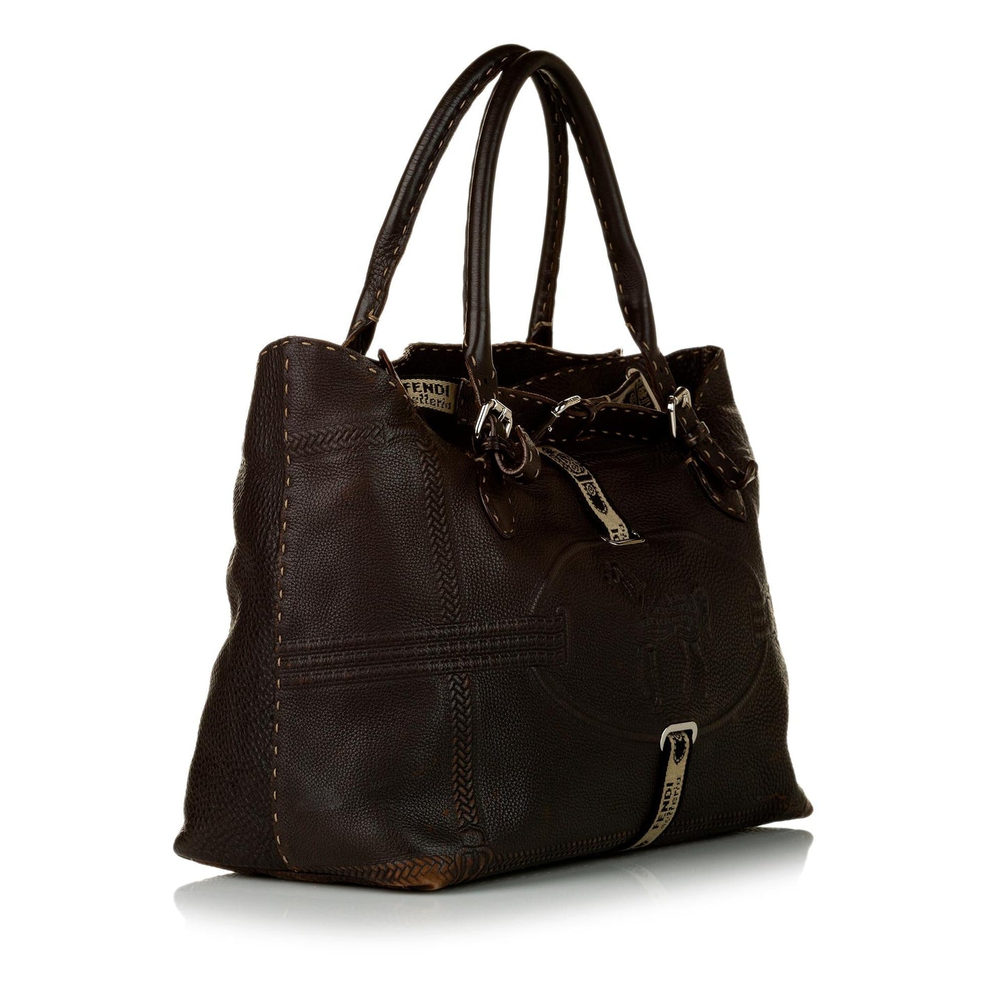 Fendi Selleria Grand Borghese Leather Handbag (31434)