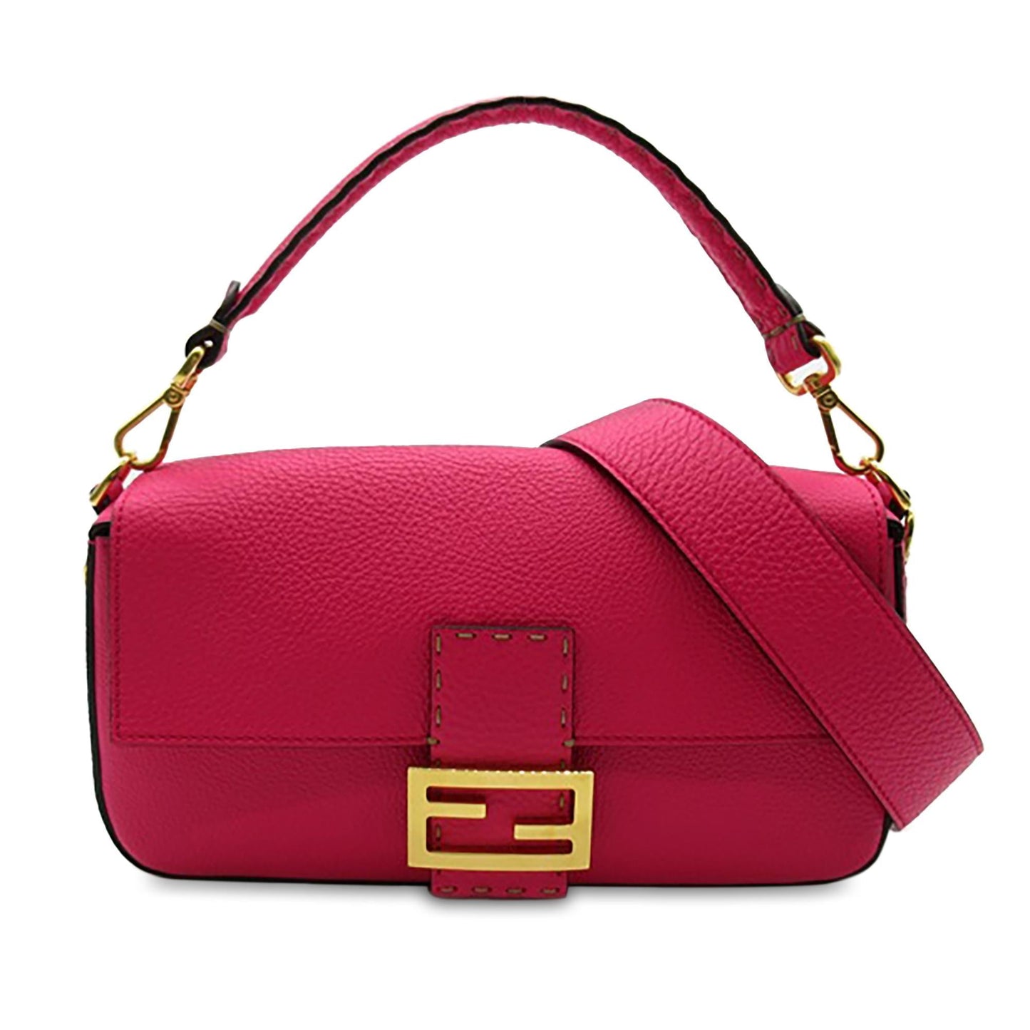 Fendi Selleria Leather Baguette (K8CeFA)