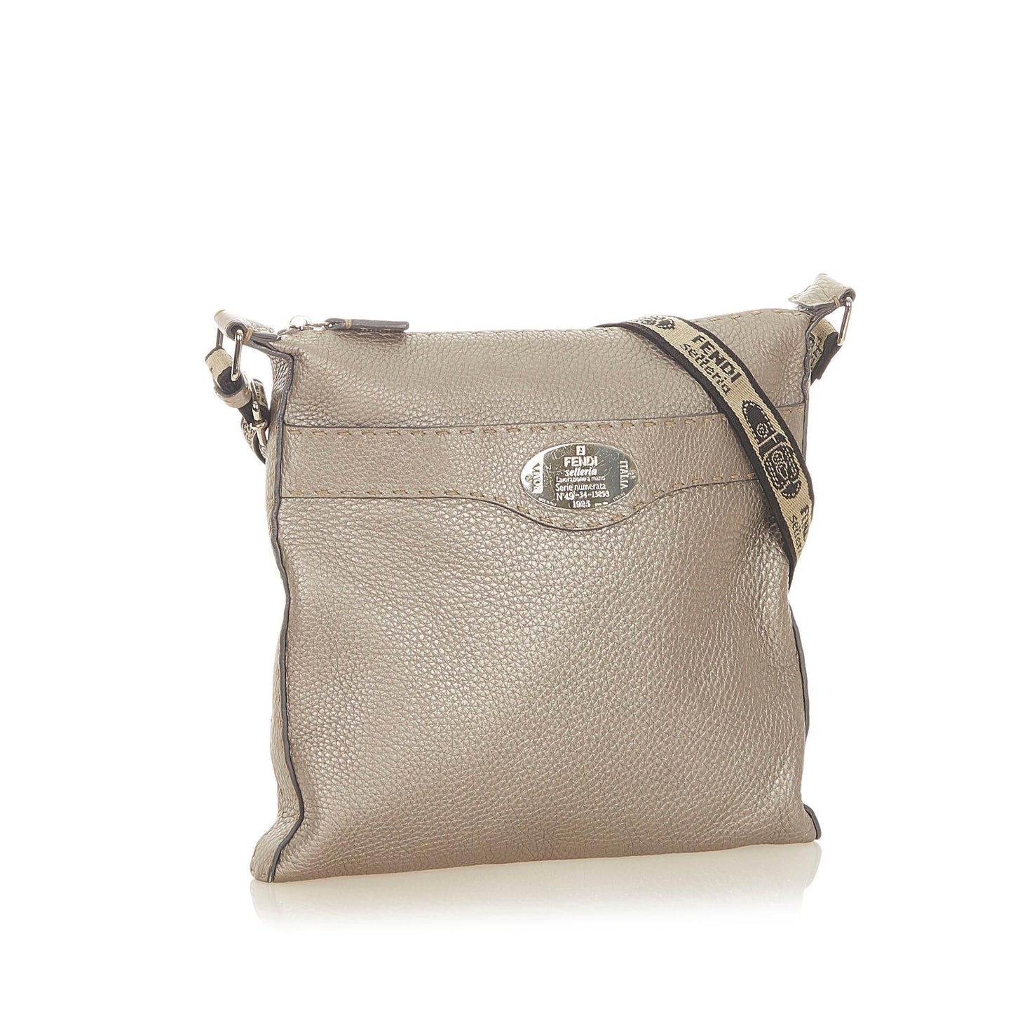 Fendi Selleria Leather Crossbody Bag (19088)