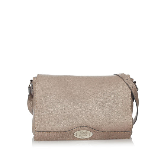 Fendi Selleria Leather Crossbody Bag (26891)