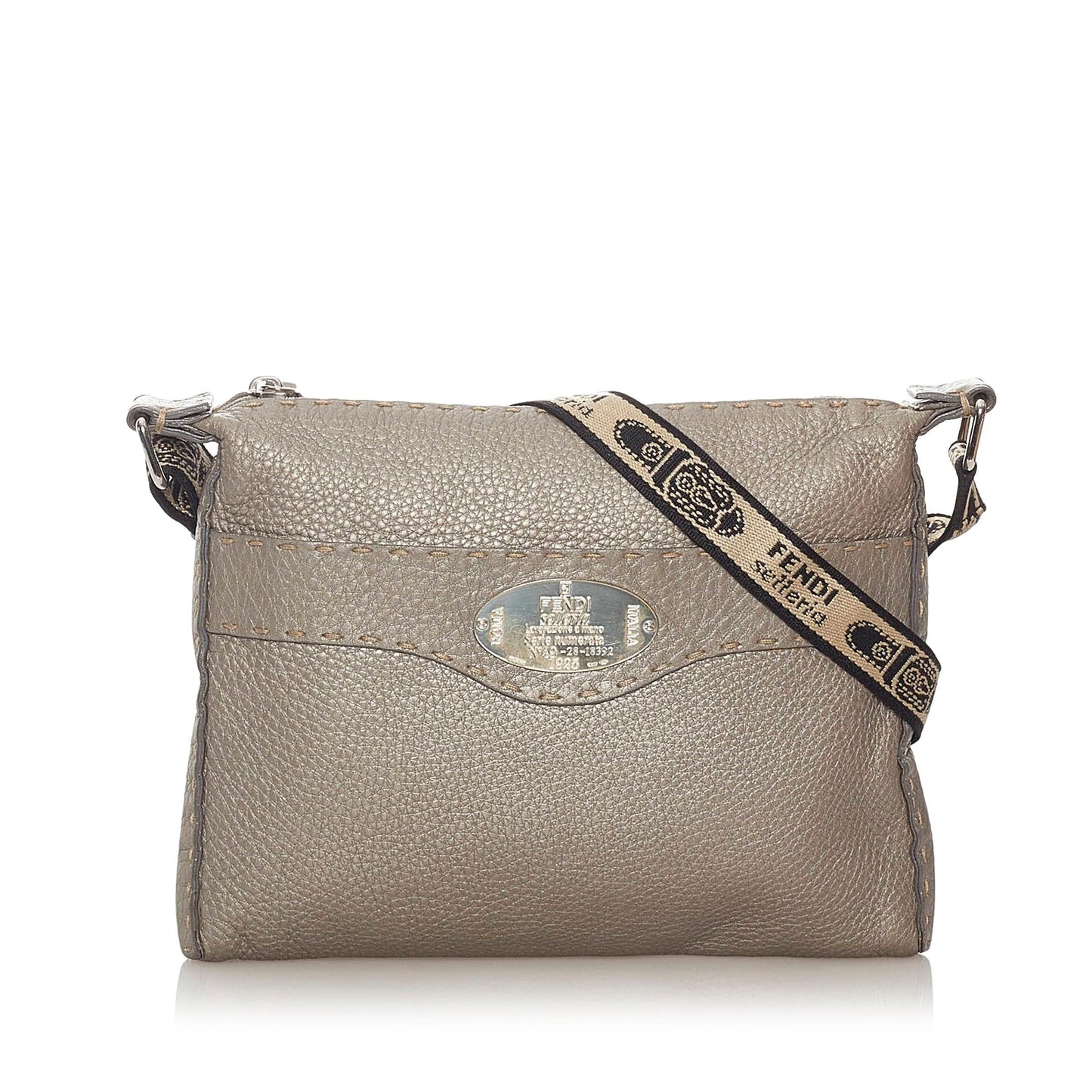 Fendi Selleria Leather Crossbody Bag (27845)