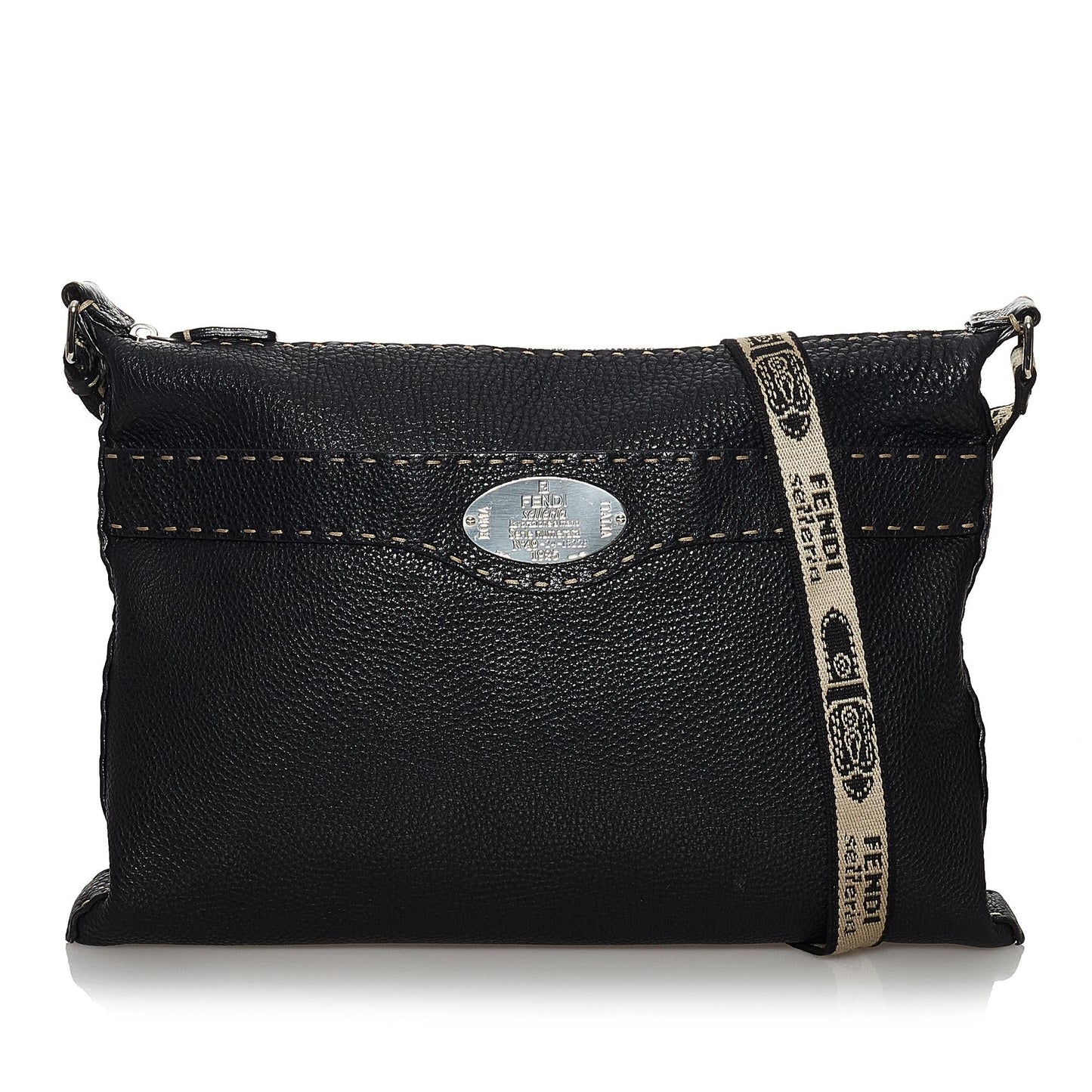 Fendi Selleria Leather Crossbody Bag (30592)