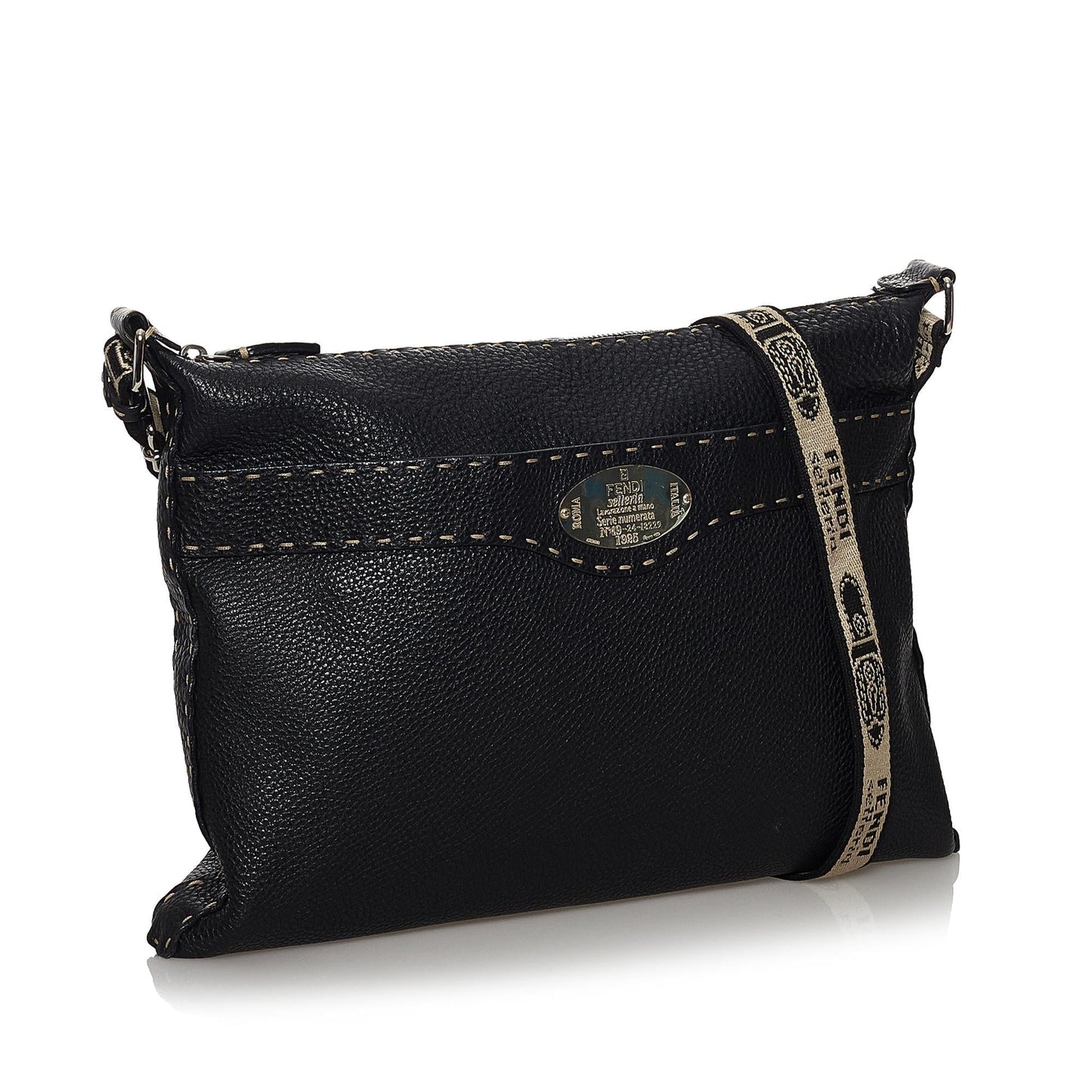 Fendi Selleria Leather Crossbody Bag (30592)