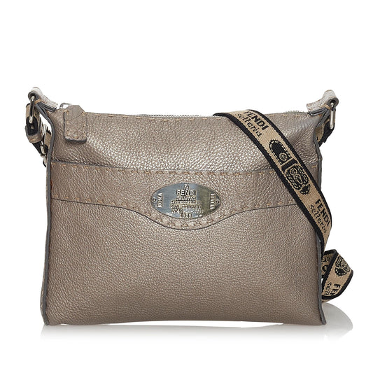 Fendi Selleria Leather Crossbody Bag (31249)