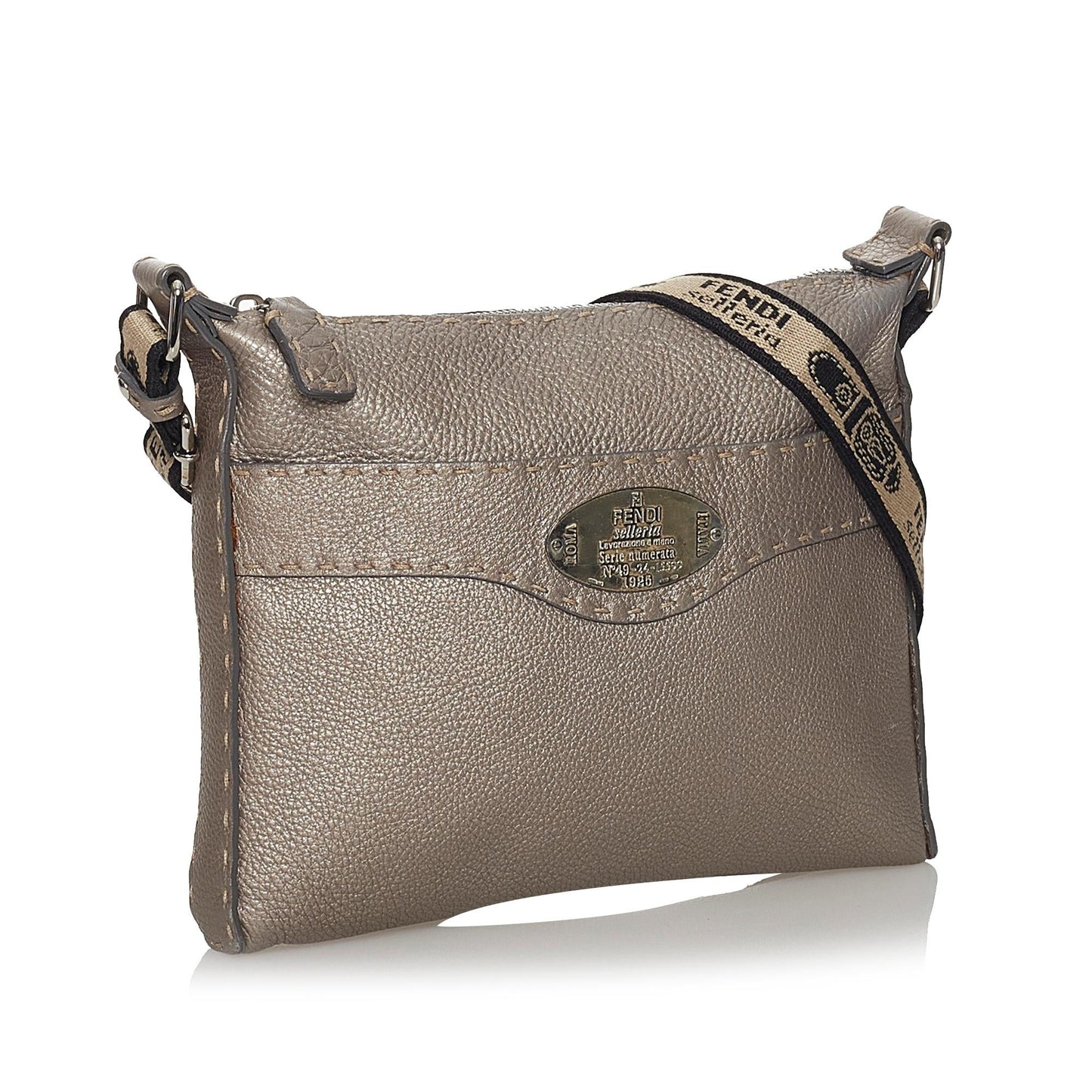 Fendi Selleria Leather Crossbody Bag (31249)