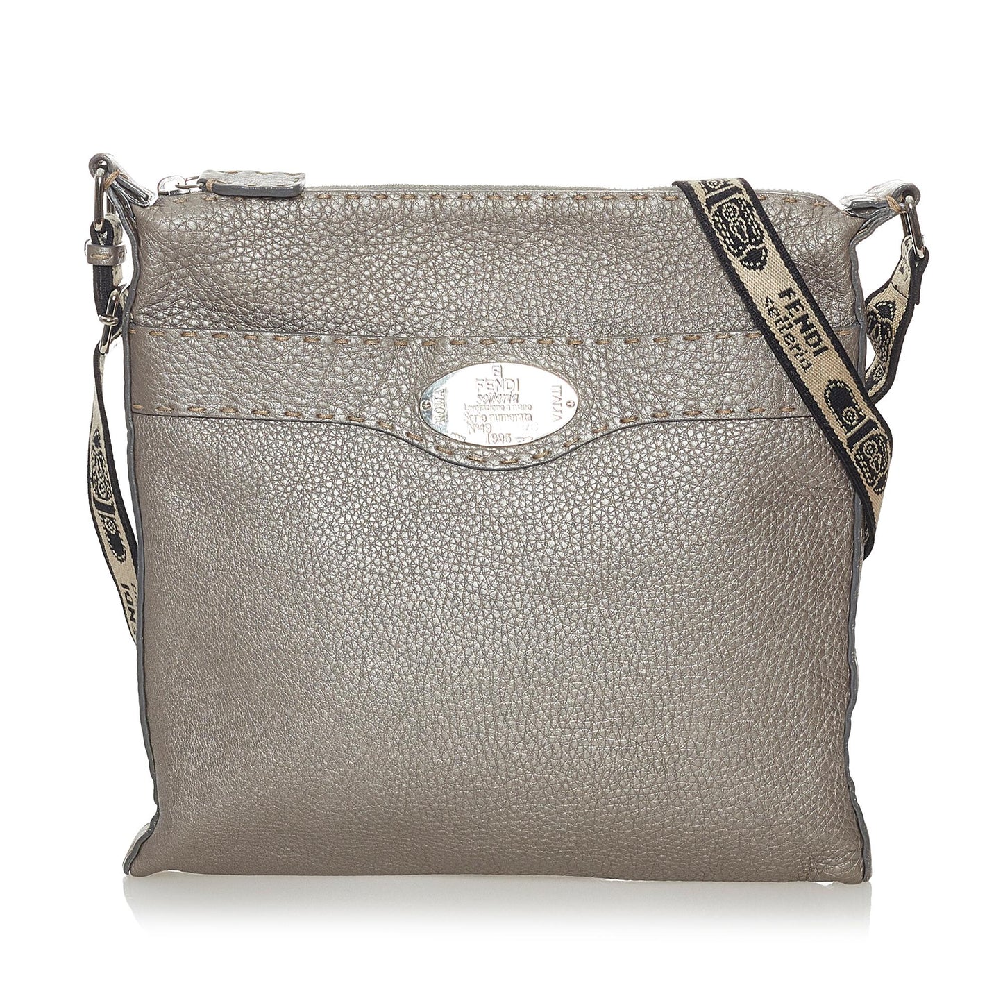 Fendi Selleria Leather Crossbody Bag (33986)