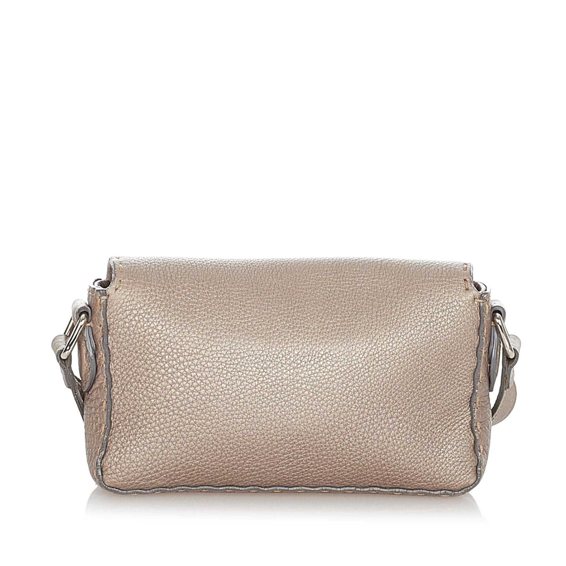 Fendi Selleria Leather Crossbody Bag