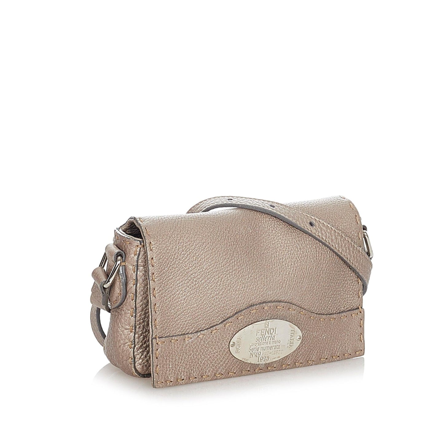 Fendi Selleria Leather Crossbody Bag (34026)