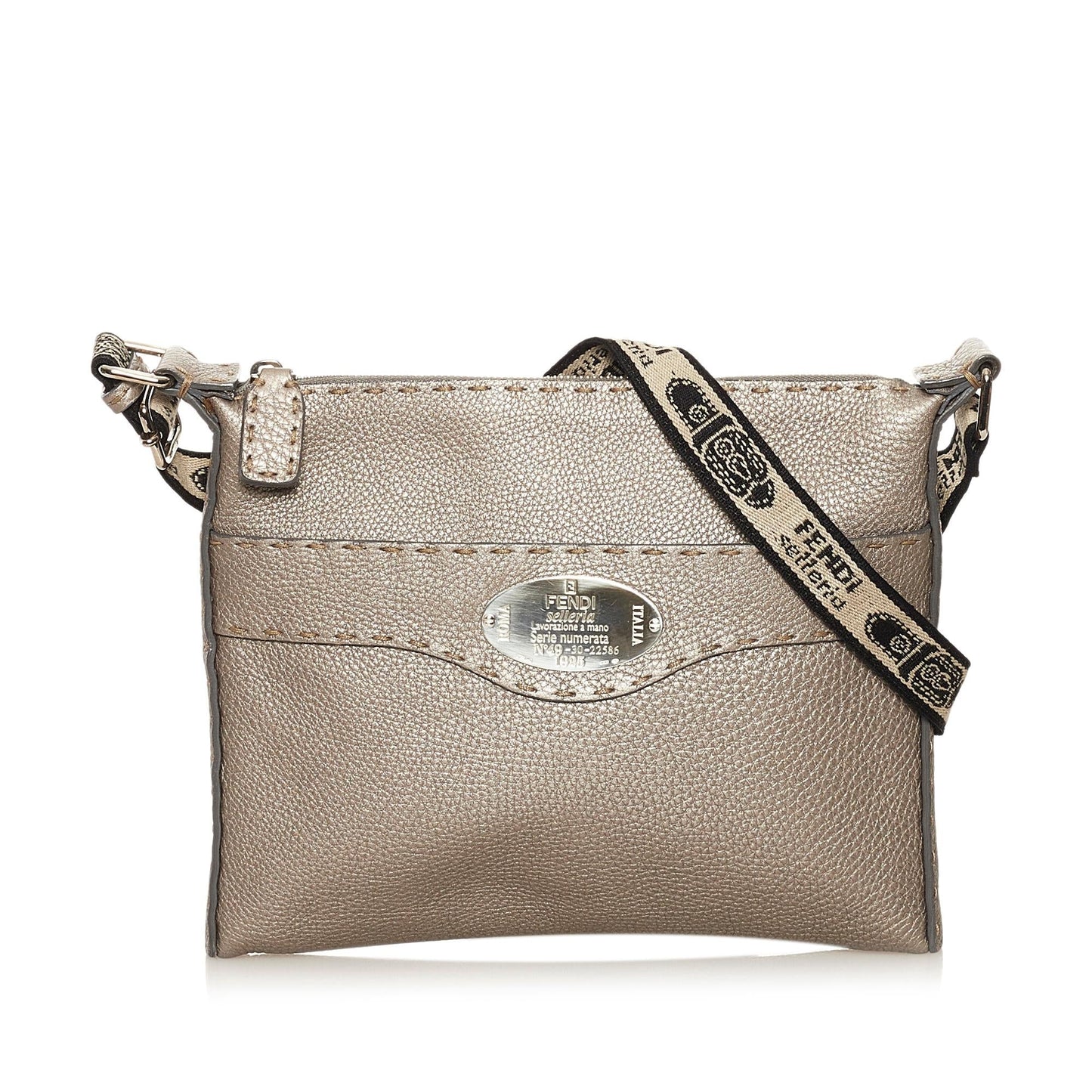 Fendi Selleria Leather Crossbody Bag (34923)