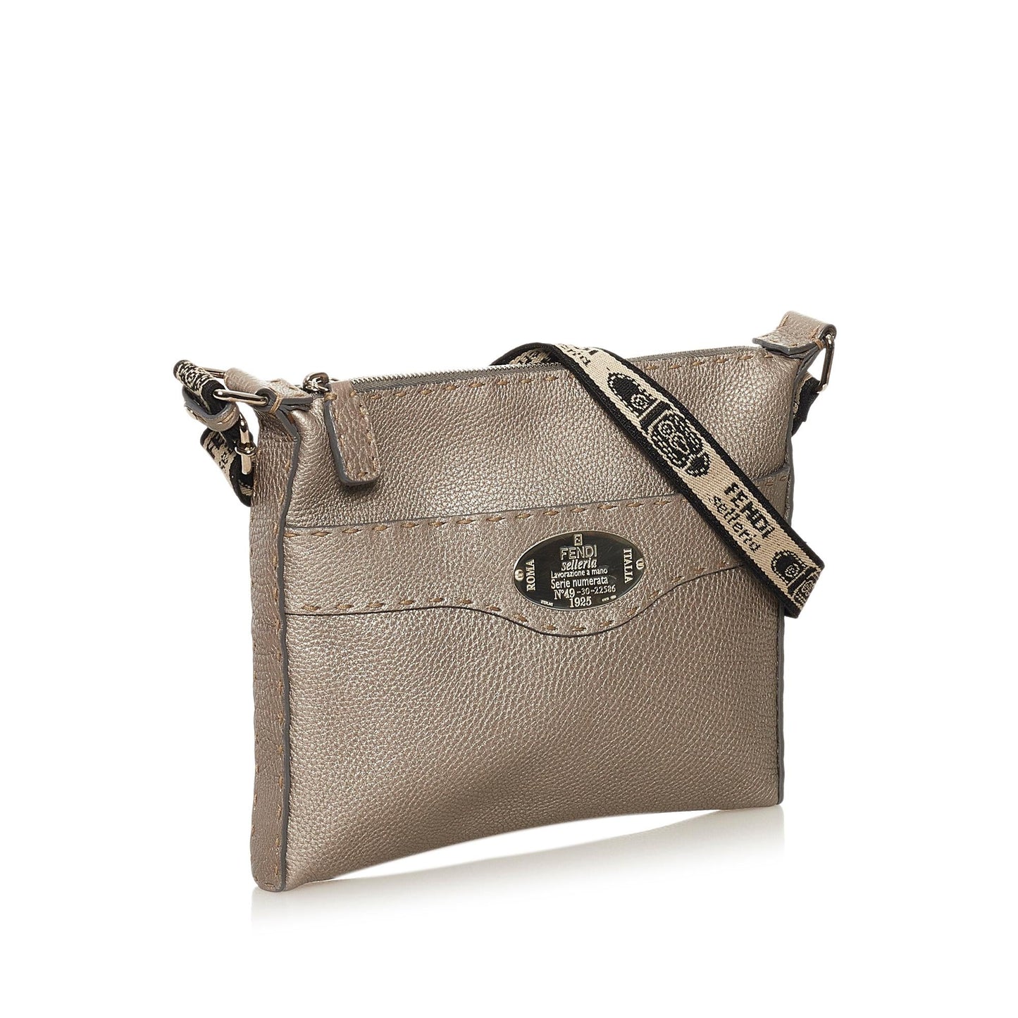 Fendi Selleria Leather Crossbody Bag (34923)