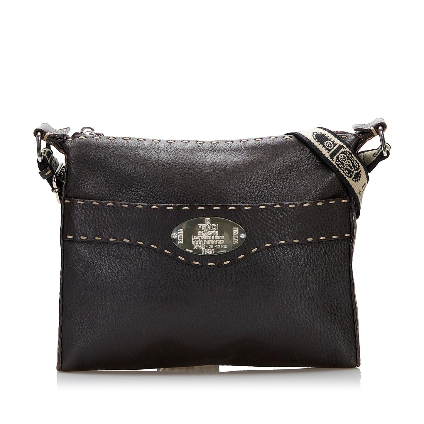 Fendi Selleria Leather Crossbody Bag (36824)