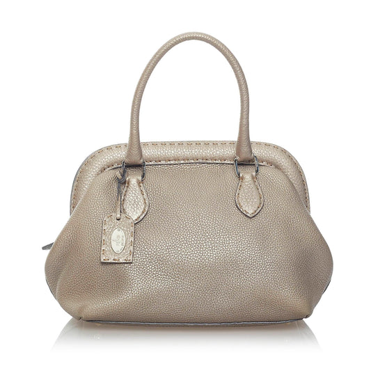 Fendi Selleria Leather Handbag (31221)