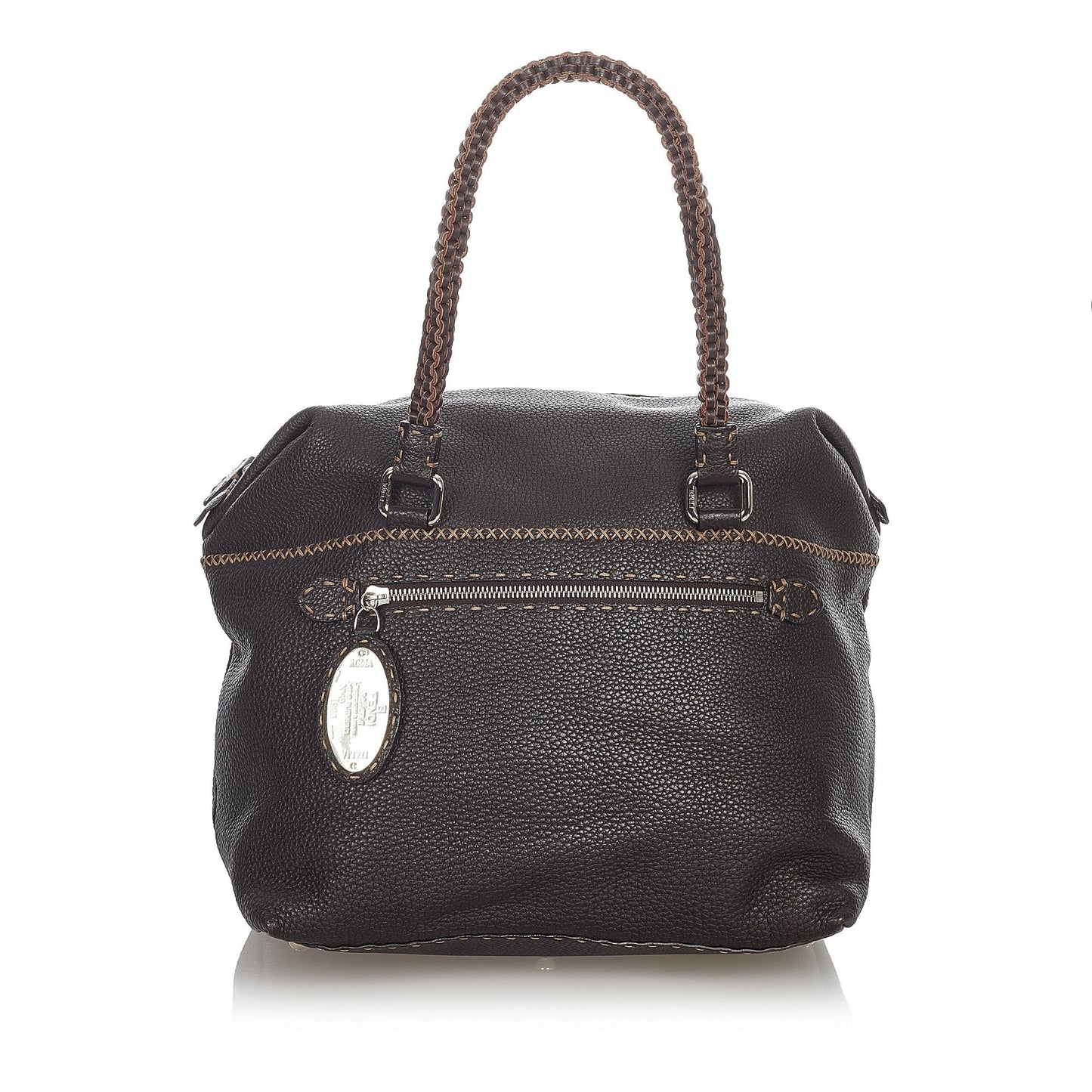 Fendi Selleria Leather Handbag (31787)