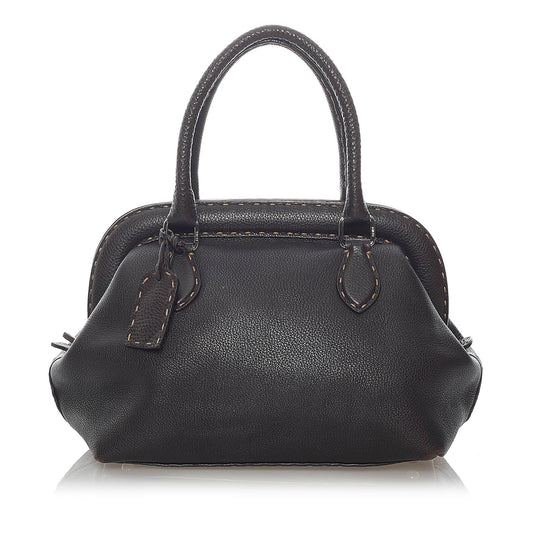 Fendi Selleria Leather Handbag (37198)