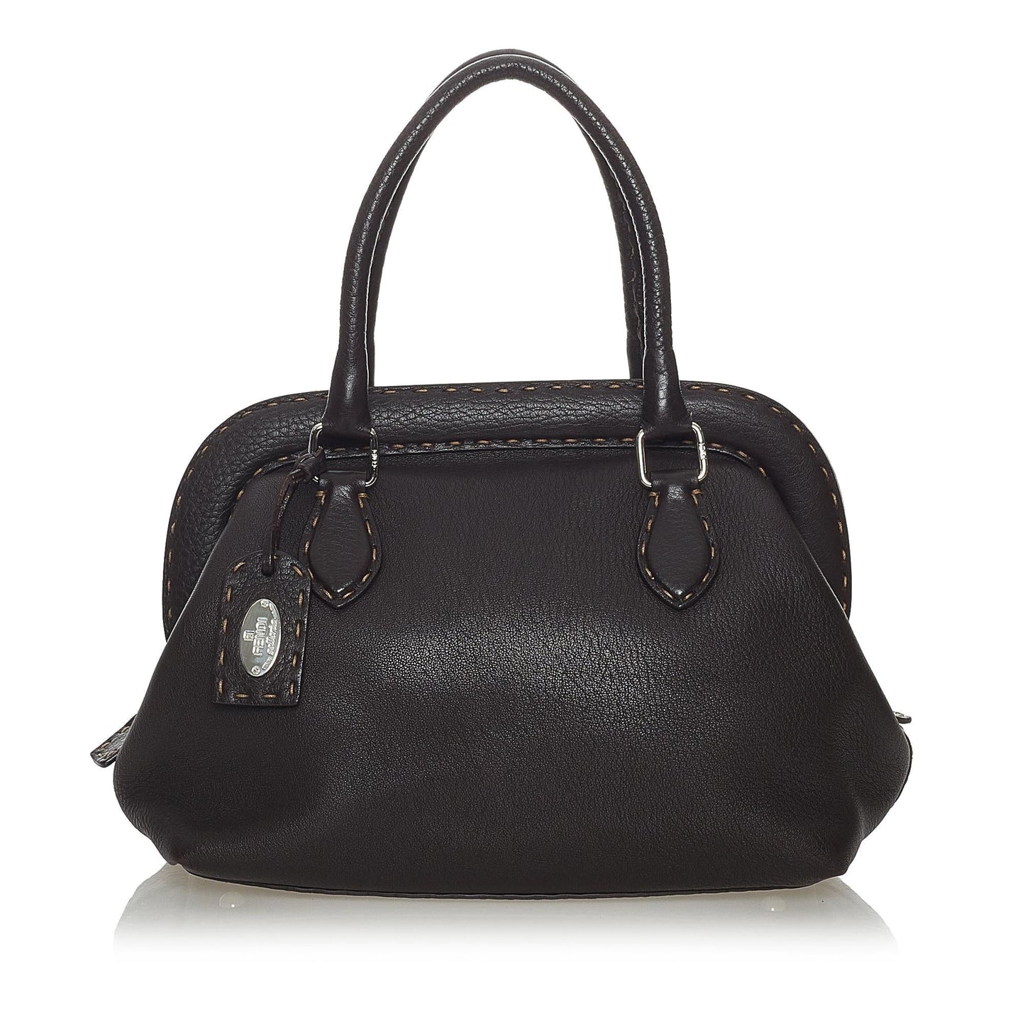 Fendi Selleria Leather Handbag (37727)