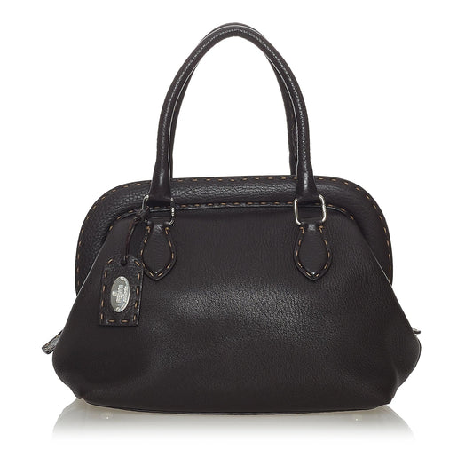 Fendi Selleria Leather Handbag (37727)