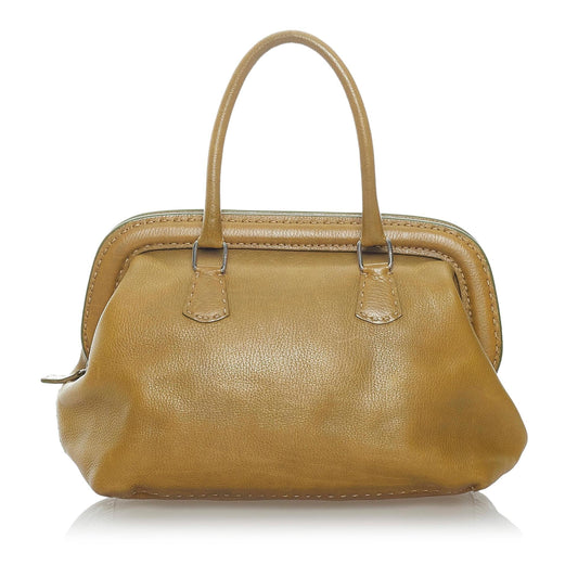 Fendi Selleria Leather Handbag (WiKBXQ)
