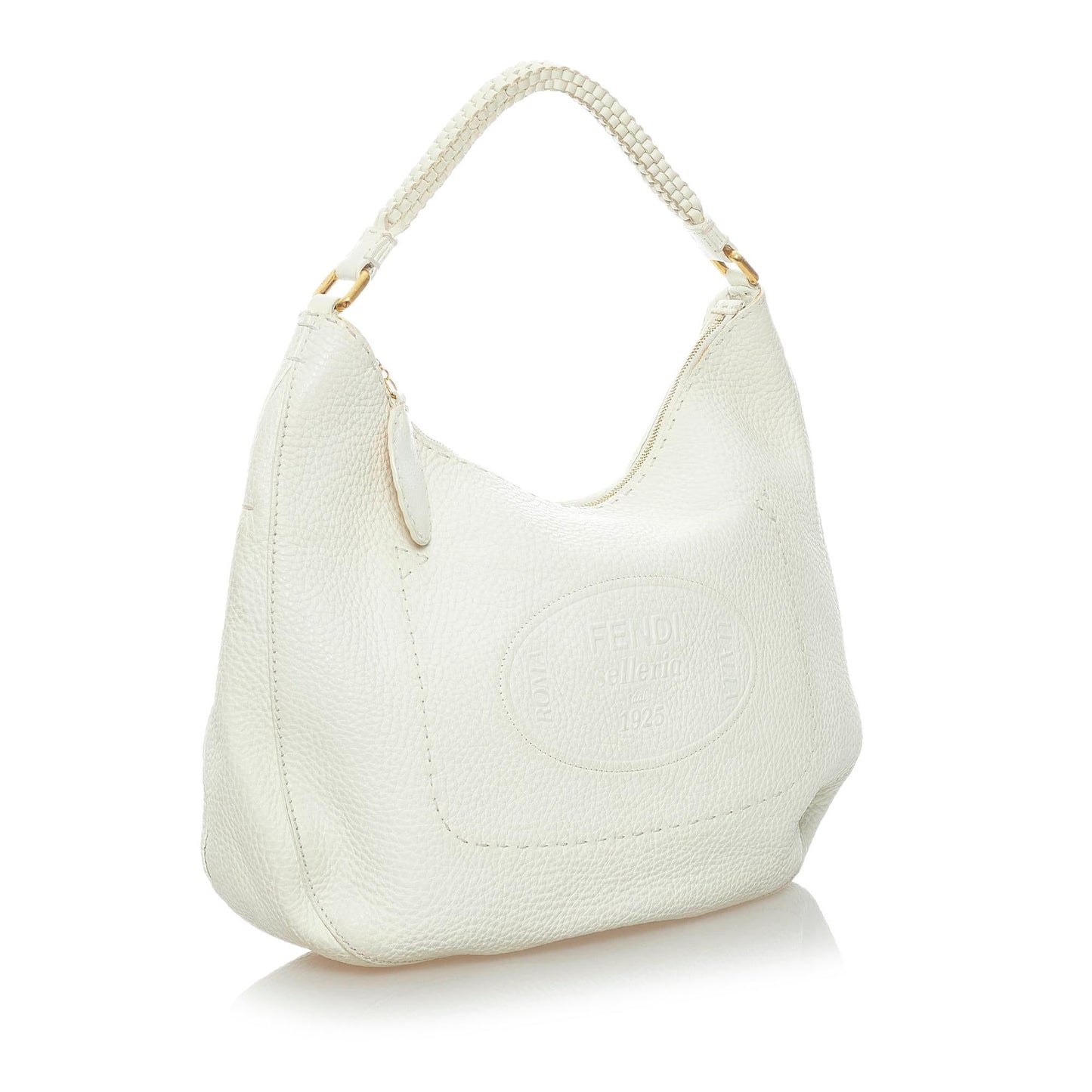 Fendi Selleria Leather Hobo Bag (33574)