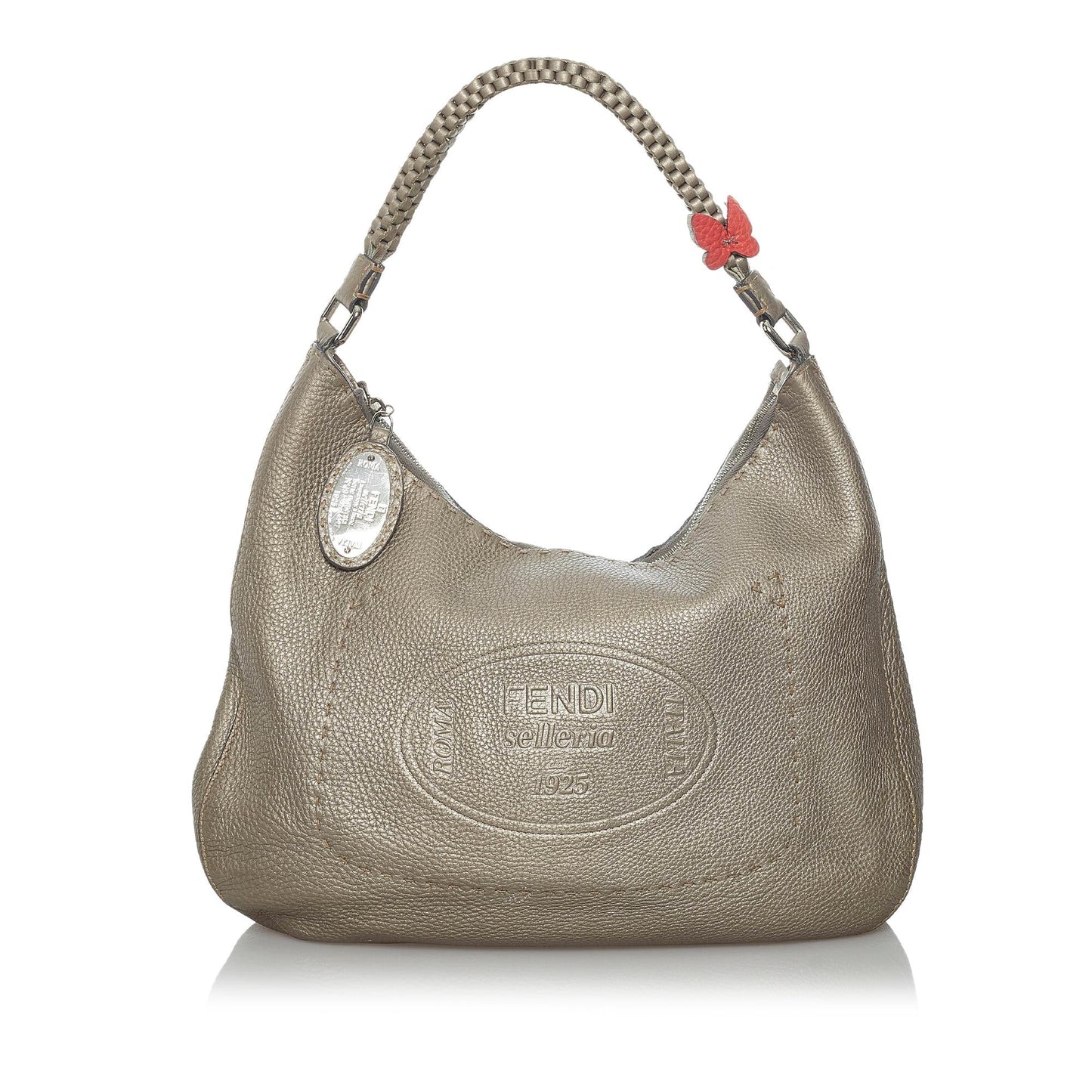 Fendi Selleria Leather Hobo Bag (33738)
