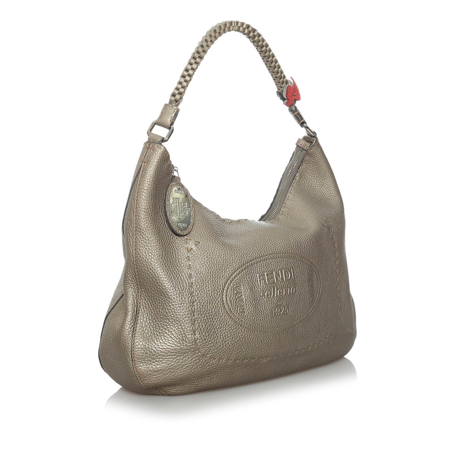 Fendi Selleria Leather Hobo Bag (33738)