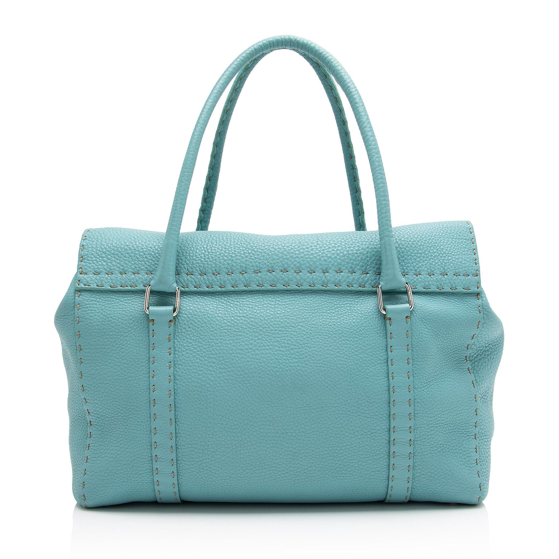 Fendi Selleria Leather Linda Large Satchel