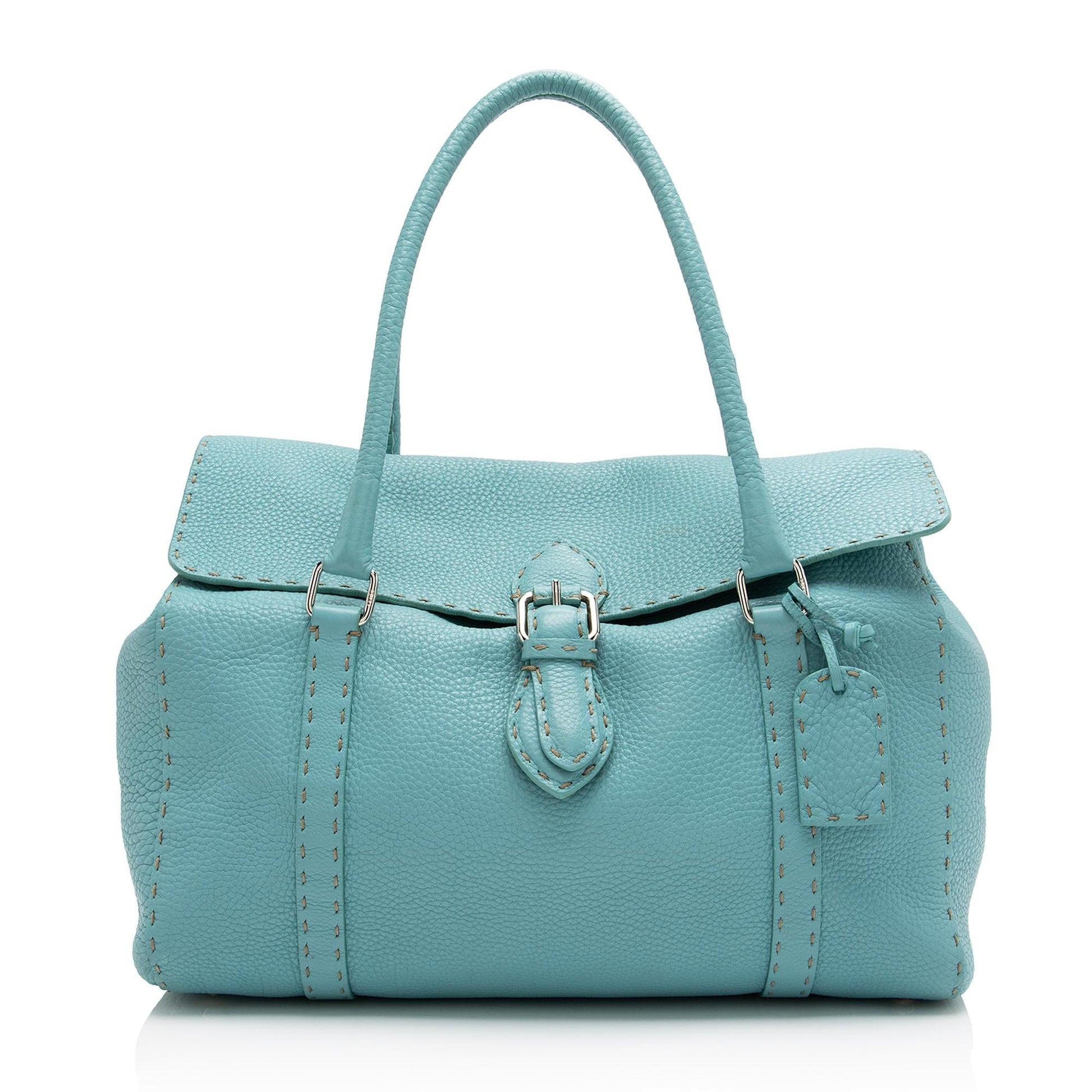 Fendi Selleria Leather Linda Large Satchel