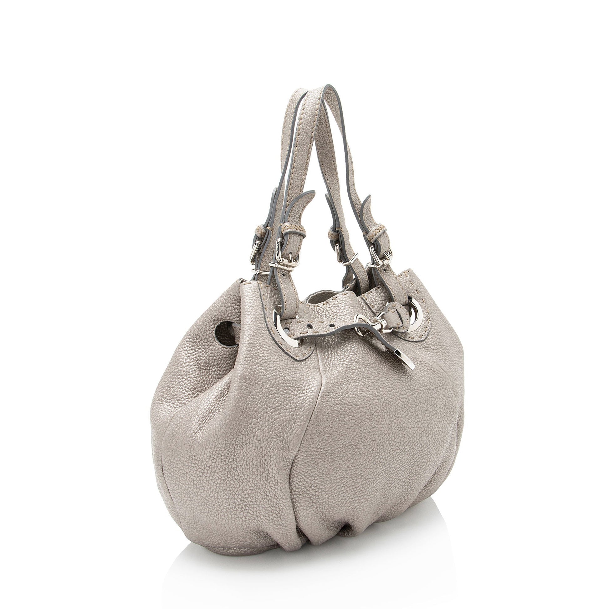 Fendi Selleria Leather Pomodorino Satchel