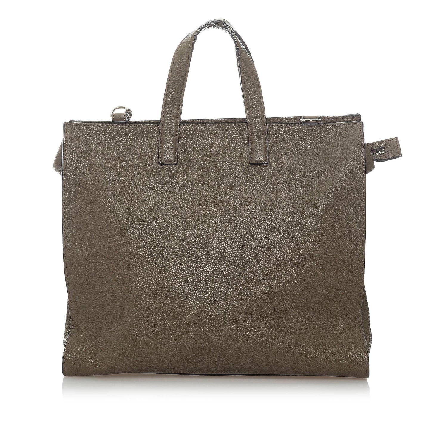 Fendi Selleria Leather Satchel (33374)