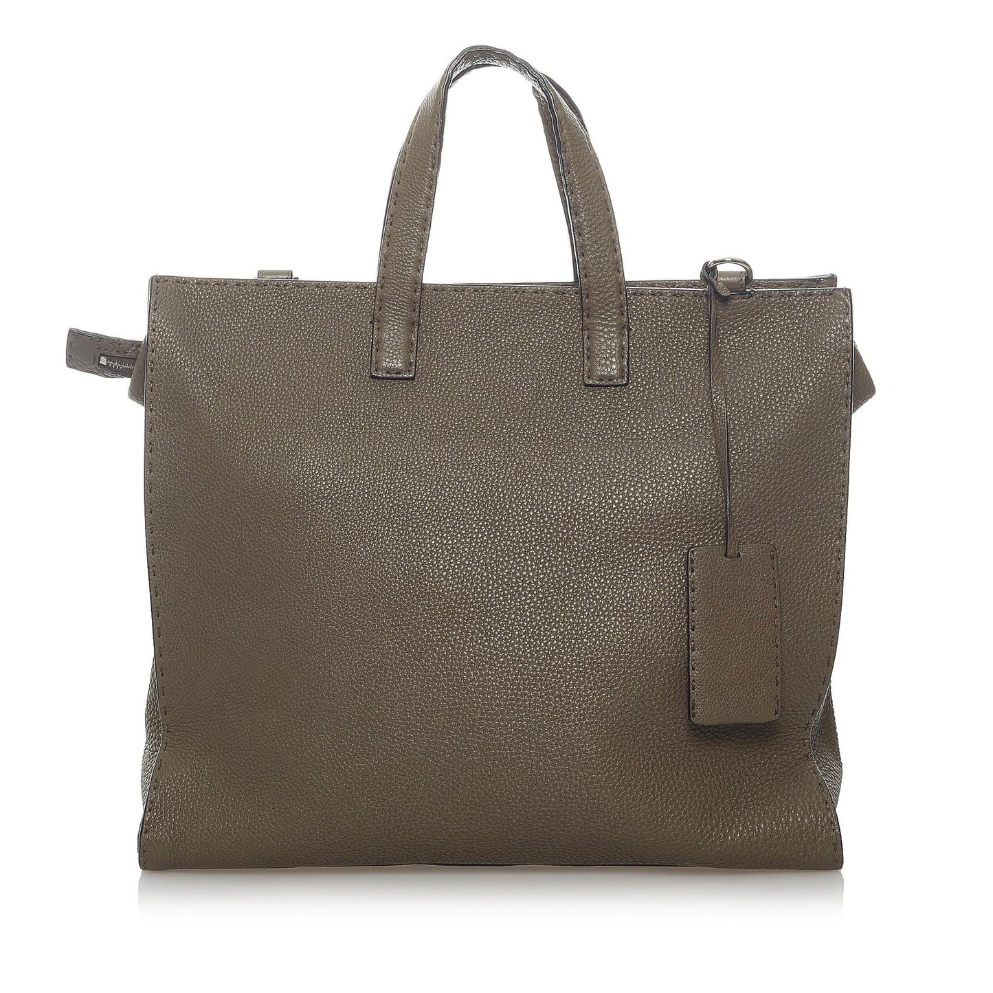 Fendi Selleria Leather Satchel (33374)