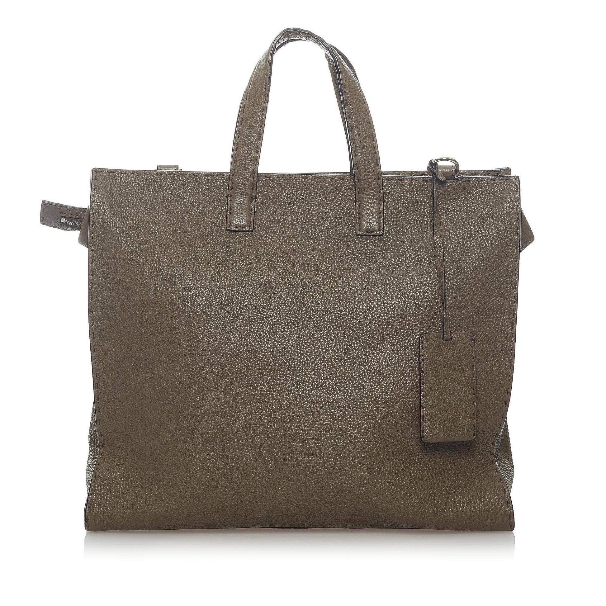 Fendi Selleria Leather Satchel