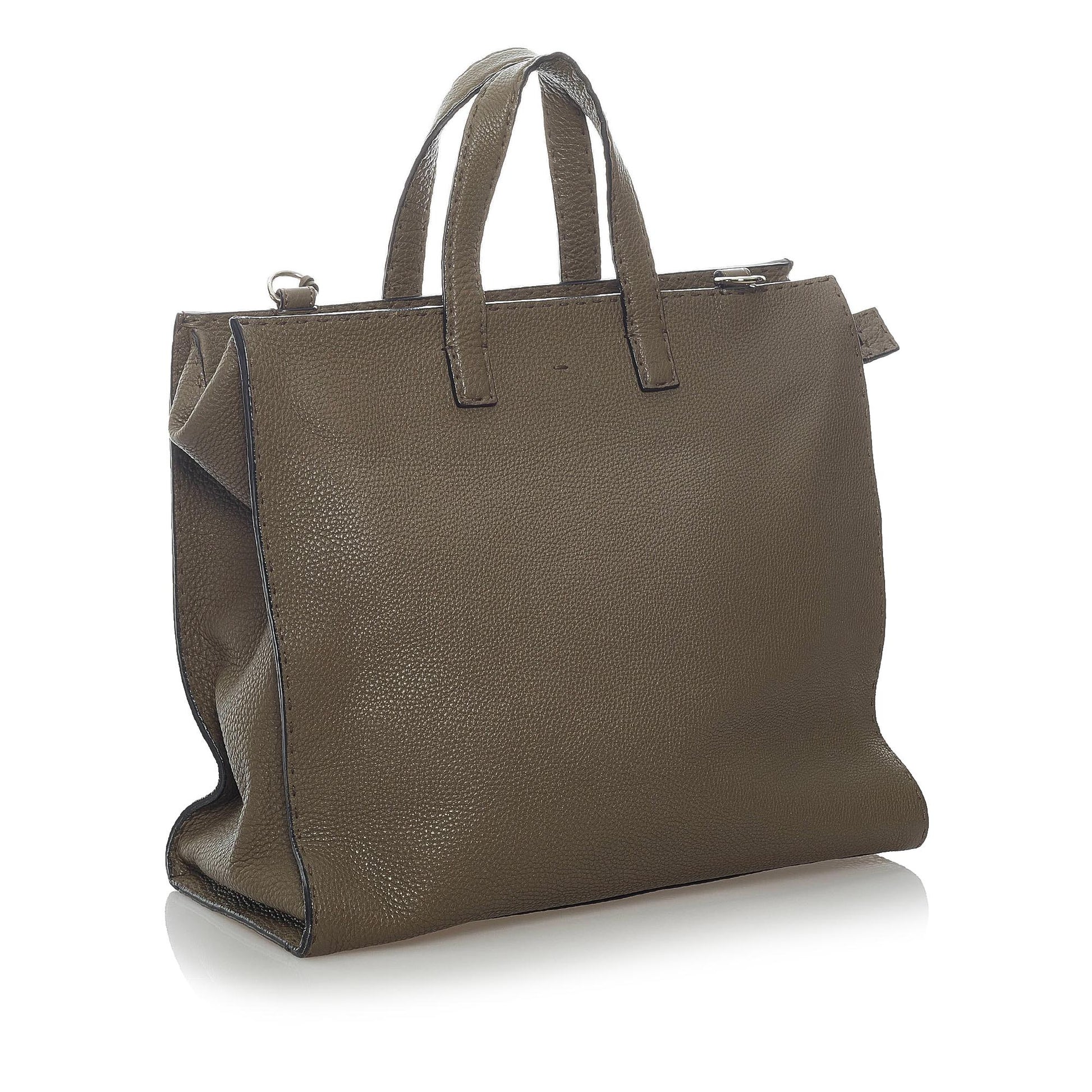 Fendi Selleria Leather Satchel