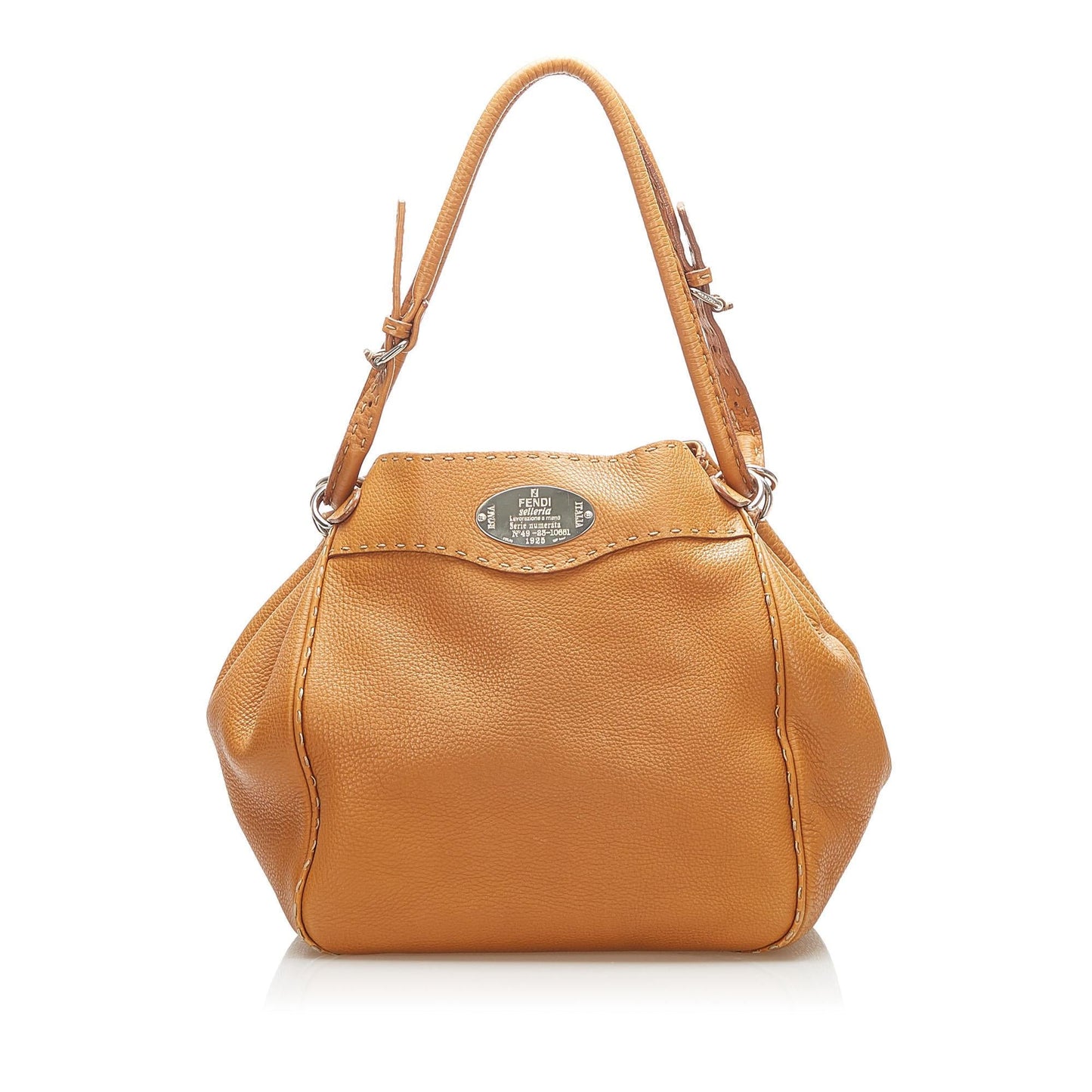 Fendi Selleria Leather Shoulder Bag (22347)