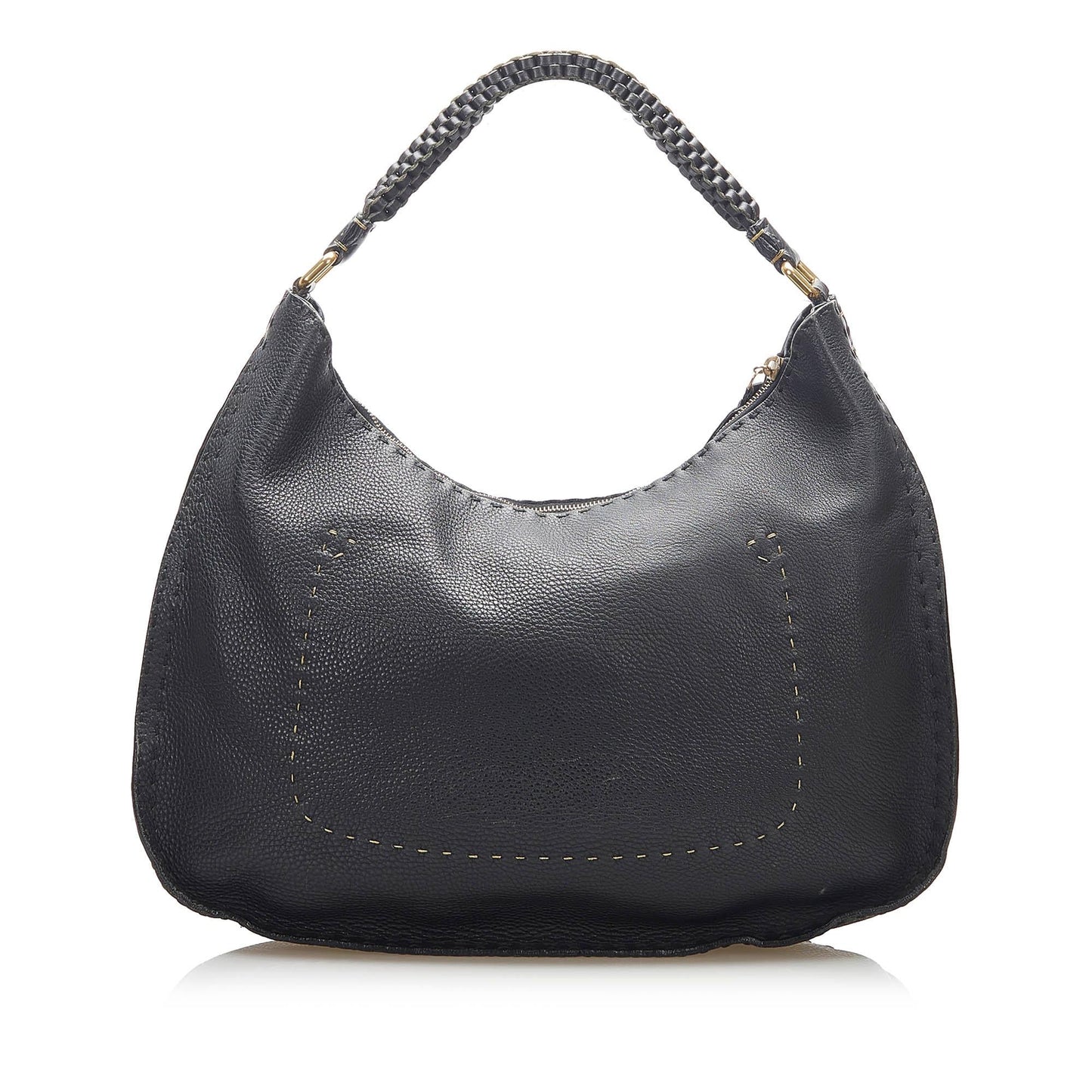 Fendi Selleria Leather Shoulder Bag (22349)