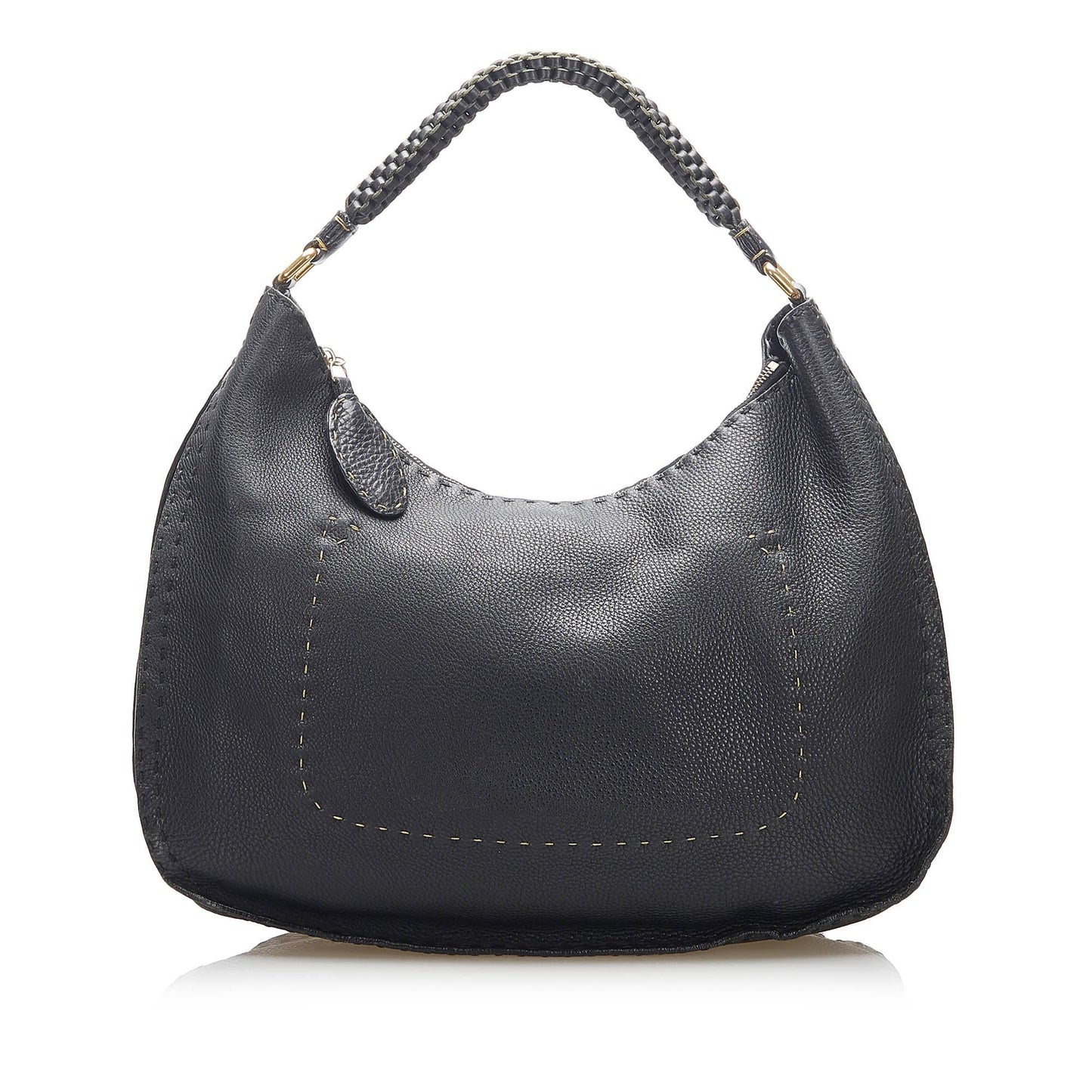 Fendi Selleria Leather Shoulder Bag (22349)