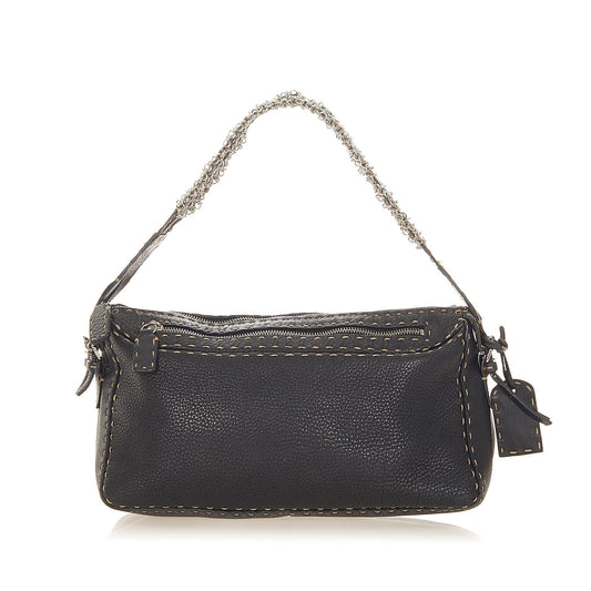 Fendi Selleria Leather Shoulder Bag (22496)
